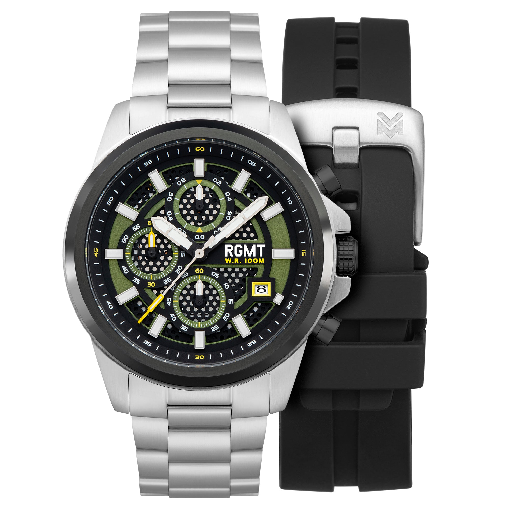 RGMT RGMT Artillery Chrono Men's Japanese Quartz Green Watch RG-8030-11