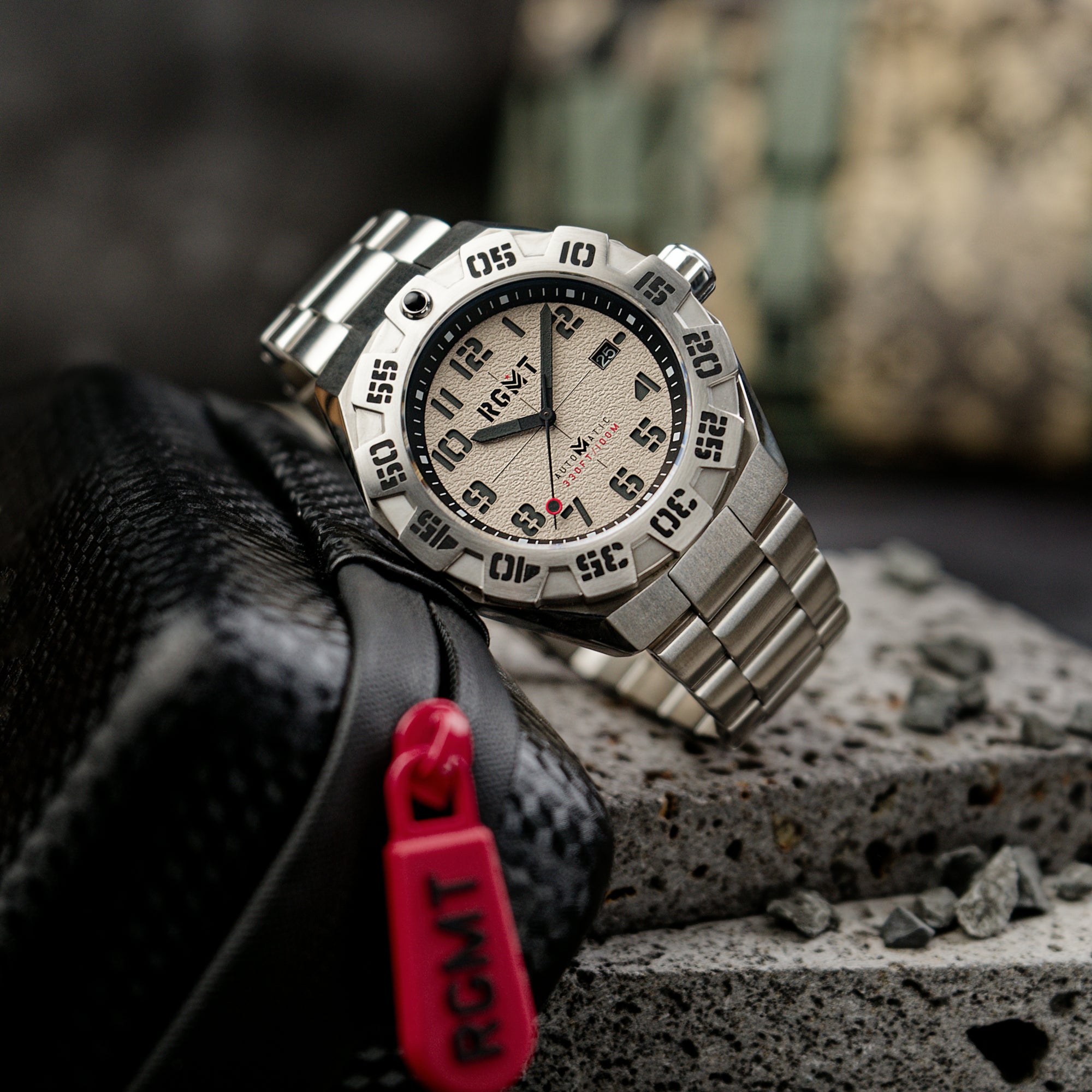 RGMT RGMT Field Master Automatic Milky White Men's Watch RG-8032-88
