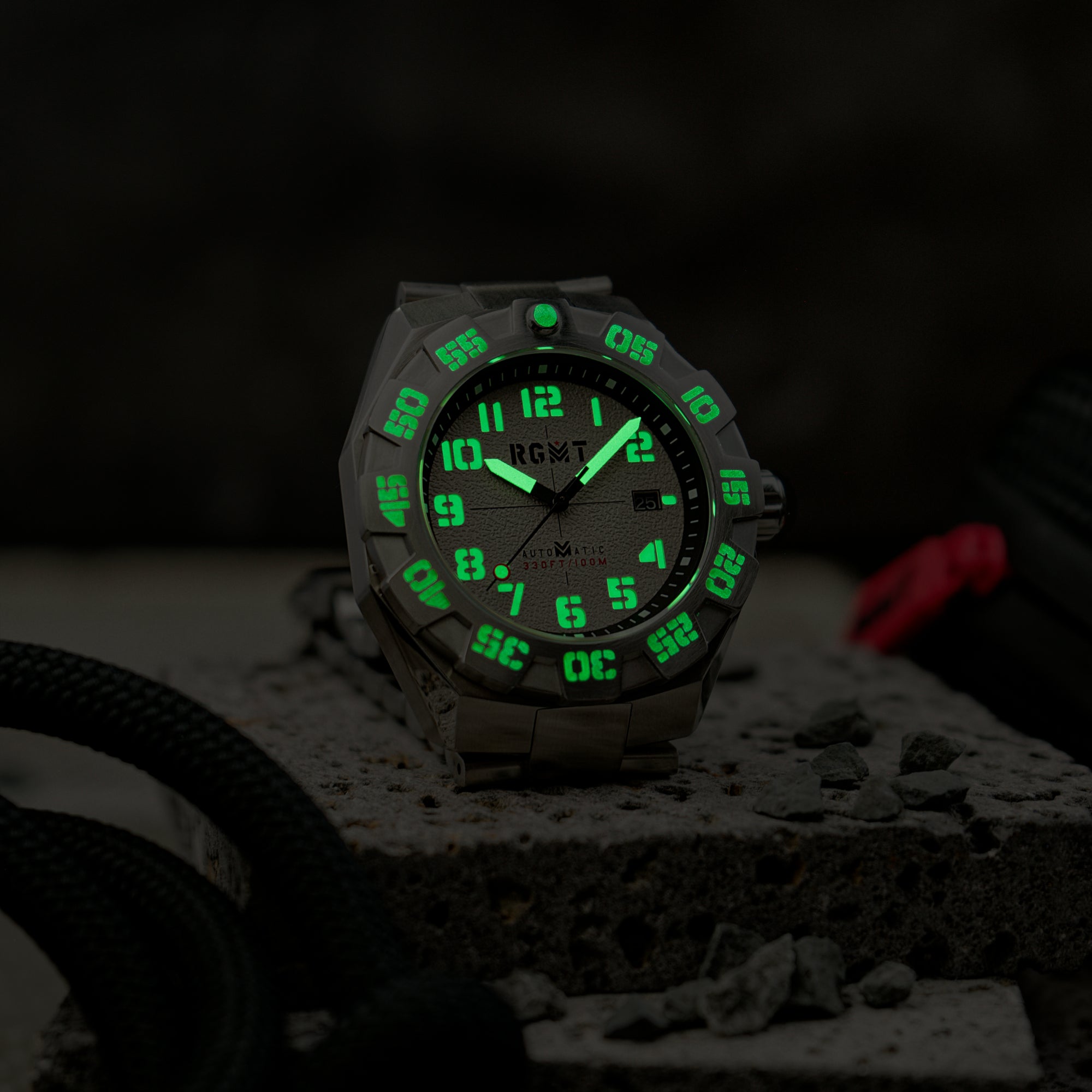 RGMT RGMT Field Master Automatic Milky White Men's Watch RG-8032-88