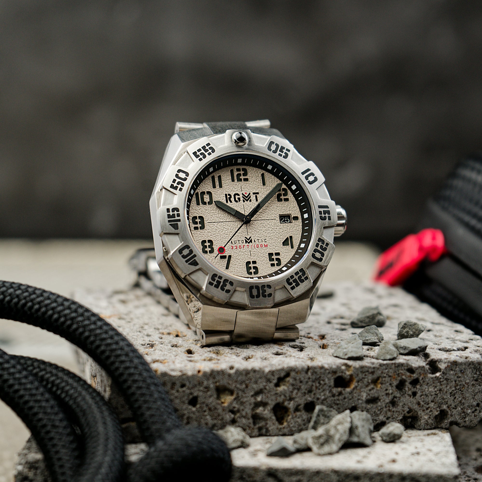 RGMT RGMT Field Master Automatic Milky White Men's Watch RG-8032-88