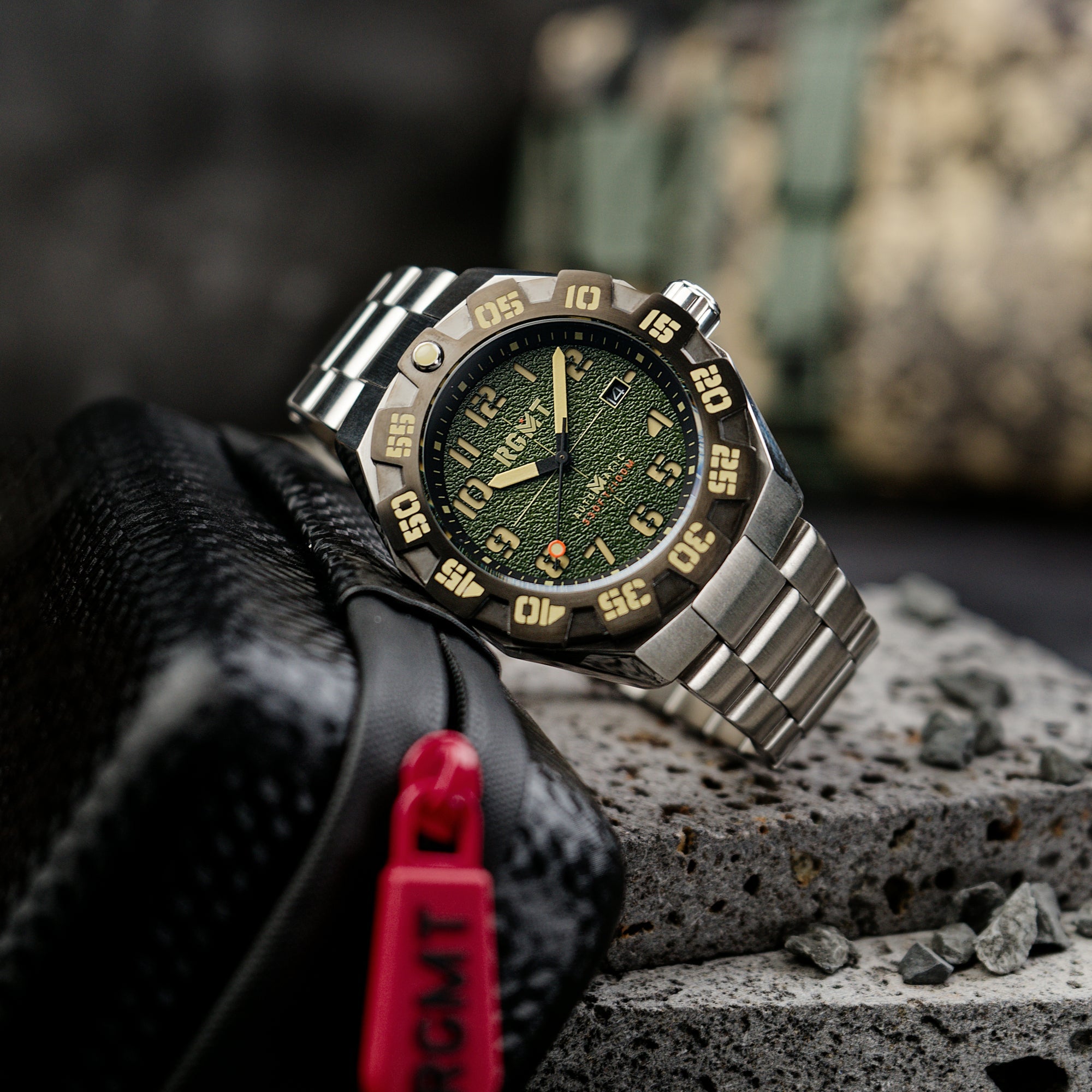 RGMT RGMT Field Master Automatic Moss Green Men's Watch RG-8032-CC