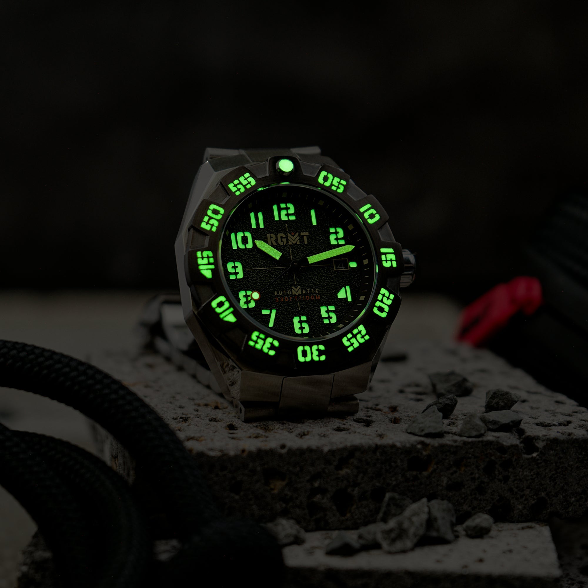 RGMT RGMT Field Master Automatic Moss Green Men's Watch RG-8032-CC