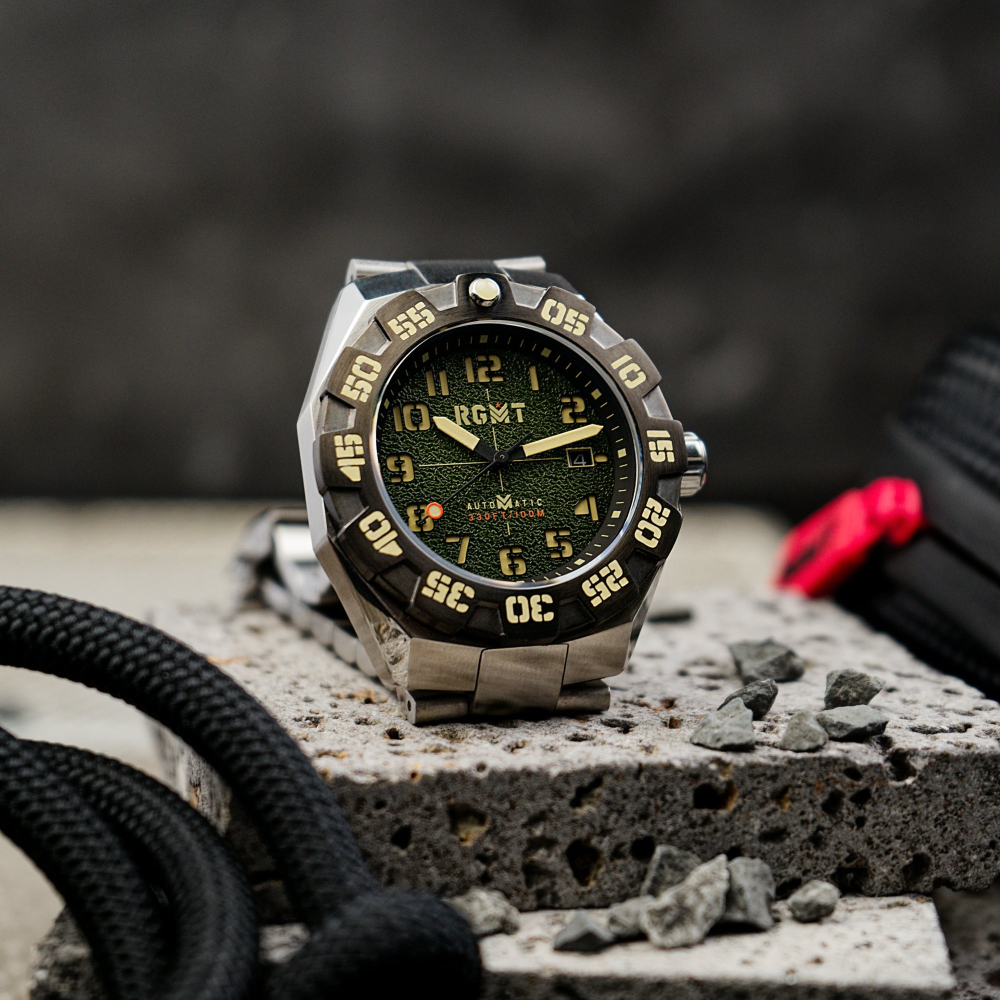 RGMT RGMT Field Master Automatic Moss Green Men's Watch RG-8032-CC