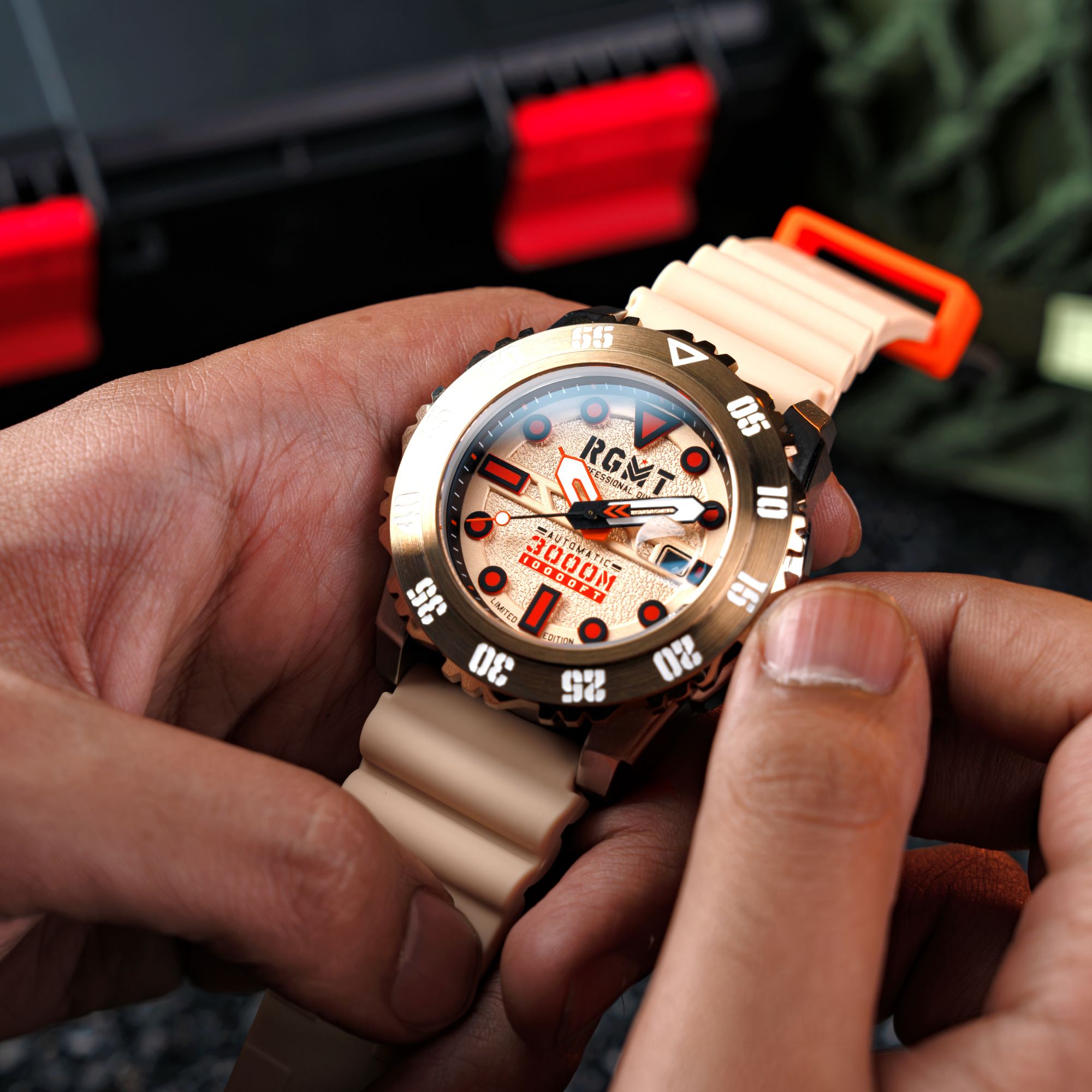 RGMT RGMT Ohio Automatic Limited Edition Tawny Brown Watch RG-8034-0H