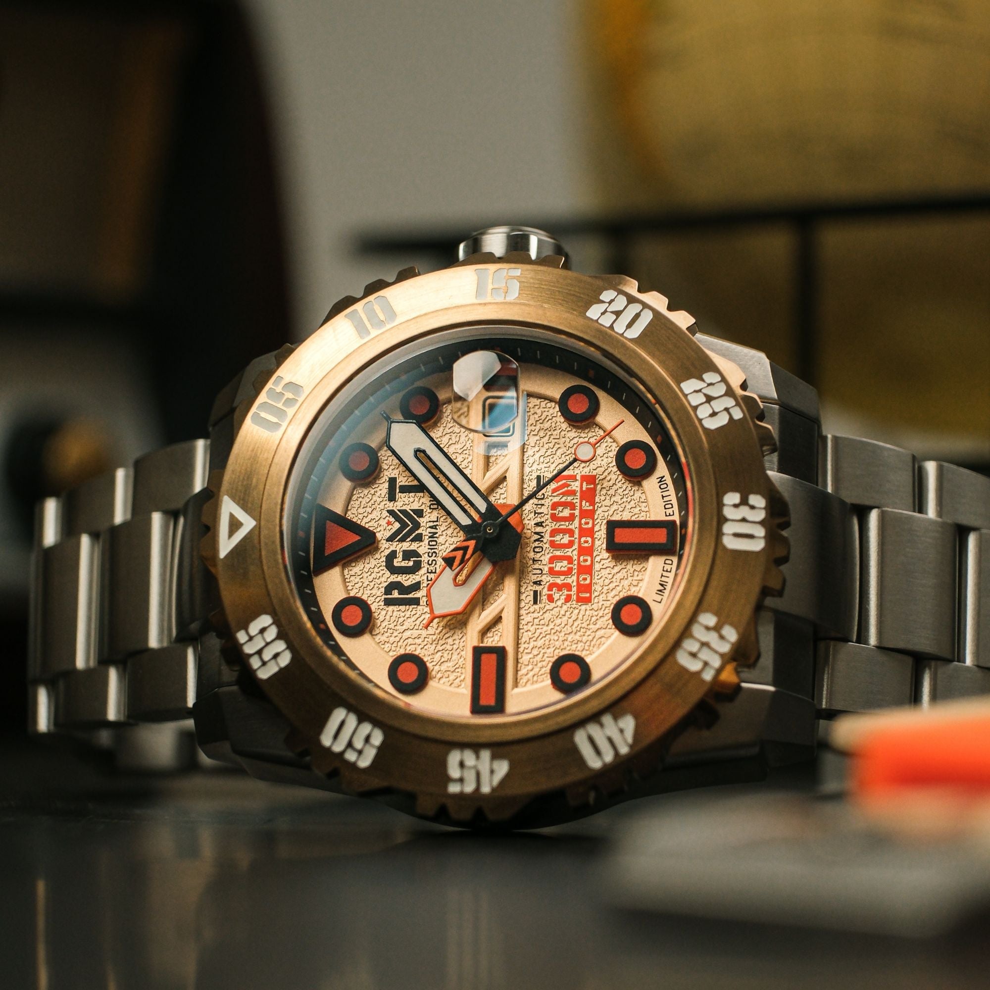 RGMT RGMT Ohio Automatic Limited Edition Tawny Brown Watch RG-8034-0H