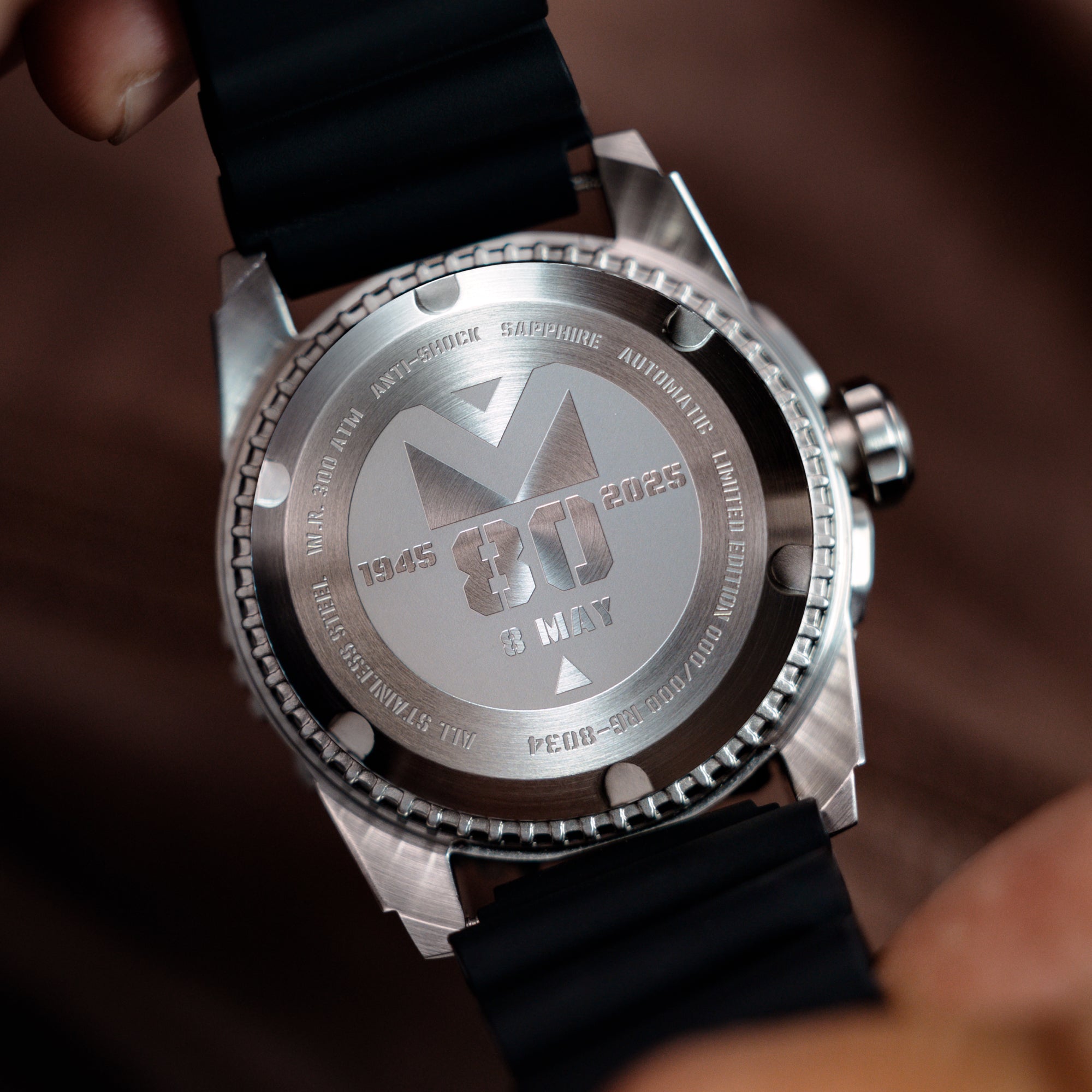 RGMT RGMT Ohio Automatic VE-Day 80TH Limited Edition Victory Black Men's Watch RG-8034-0M