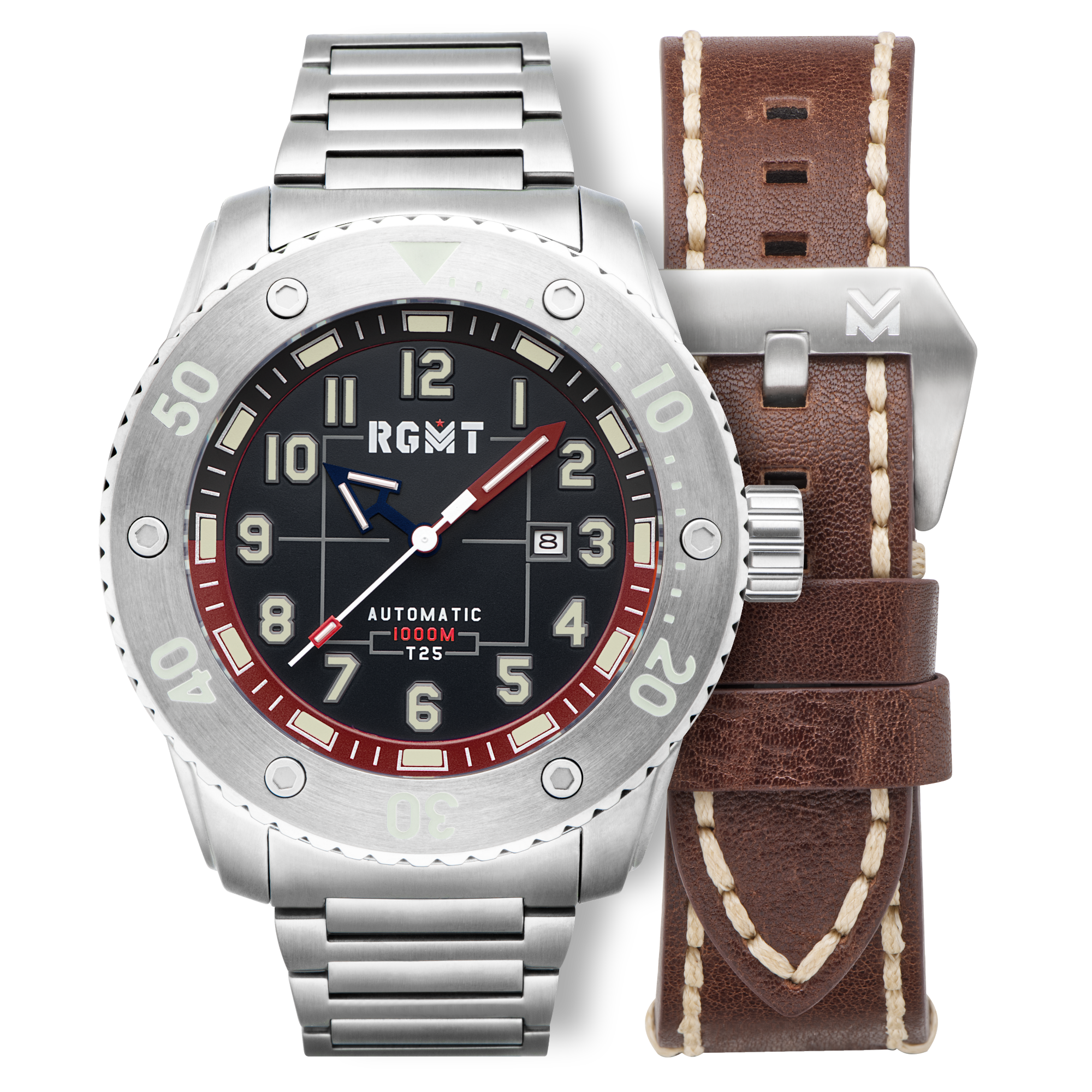 RGMT RGMT All-brite Tritium Automatic Men's Grease Black RG-8047-22