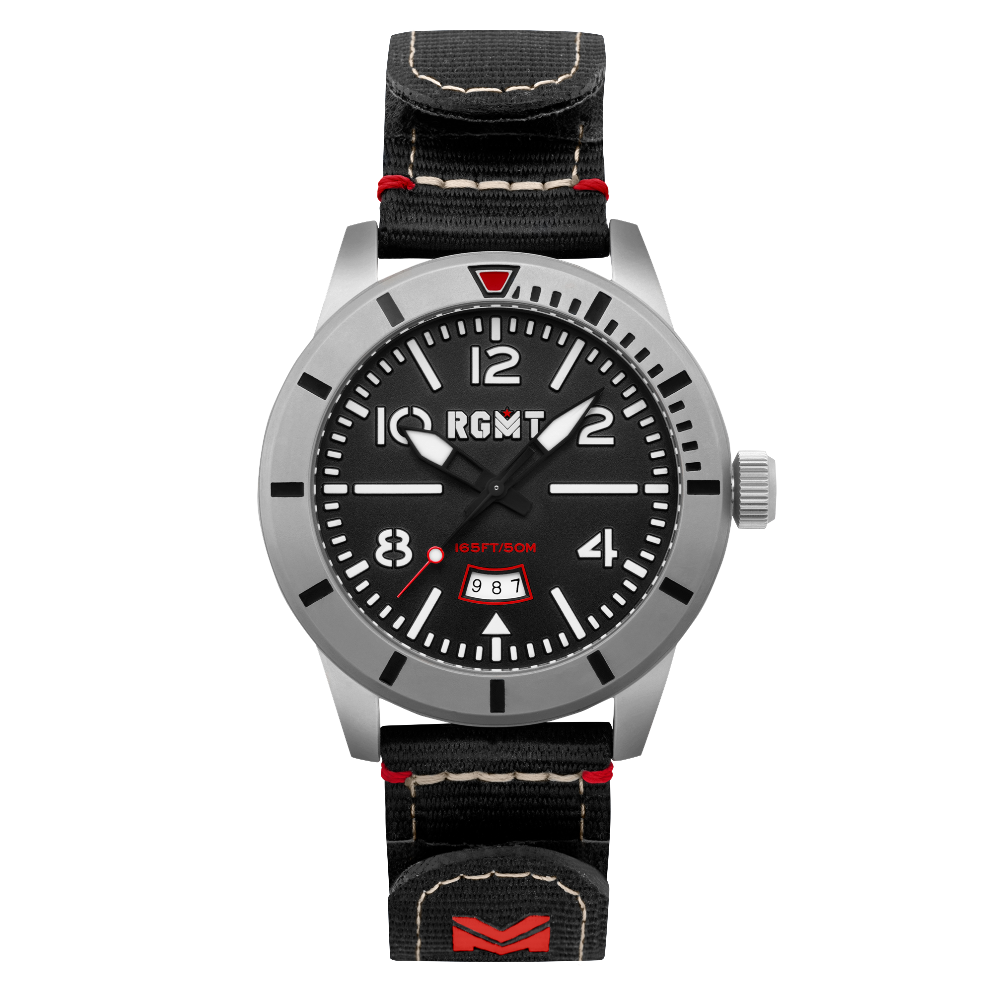 RGMT RGMT Military Men's Target Black Japanese Quartz Watch RG-8052-01