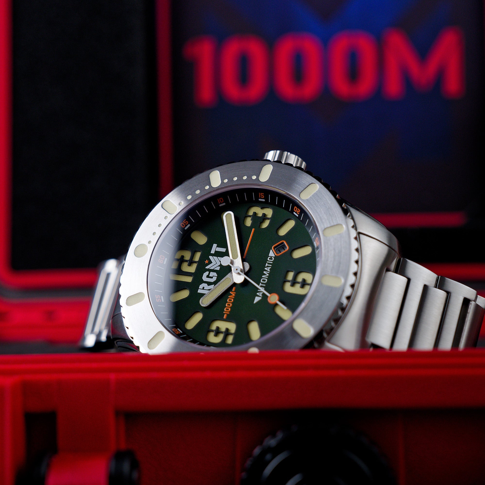 RGMT RGMT All-Brite Automatic Men's Troop Green Watch RG-8053-44