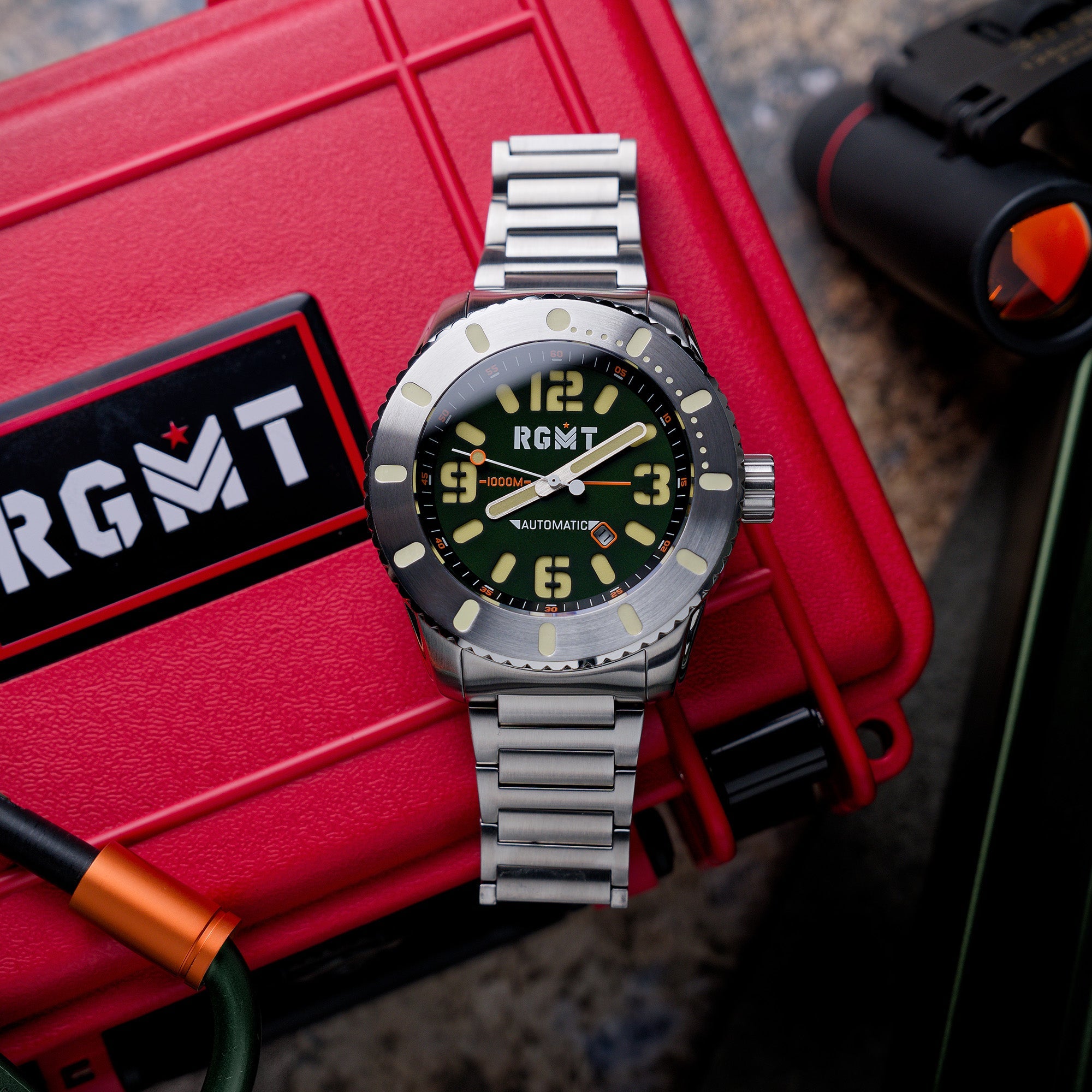 RGMT RGMT All-Brite Automatic Men's Troop Green Watch RG-8053-44