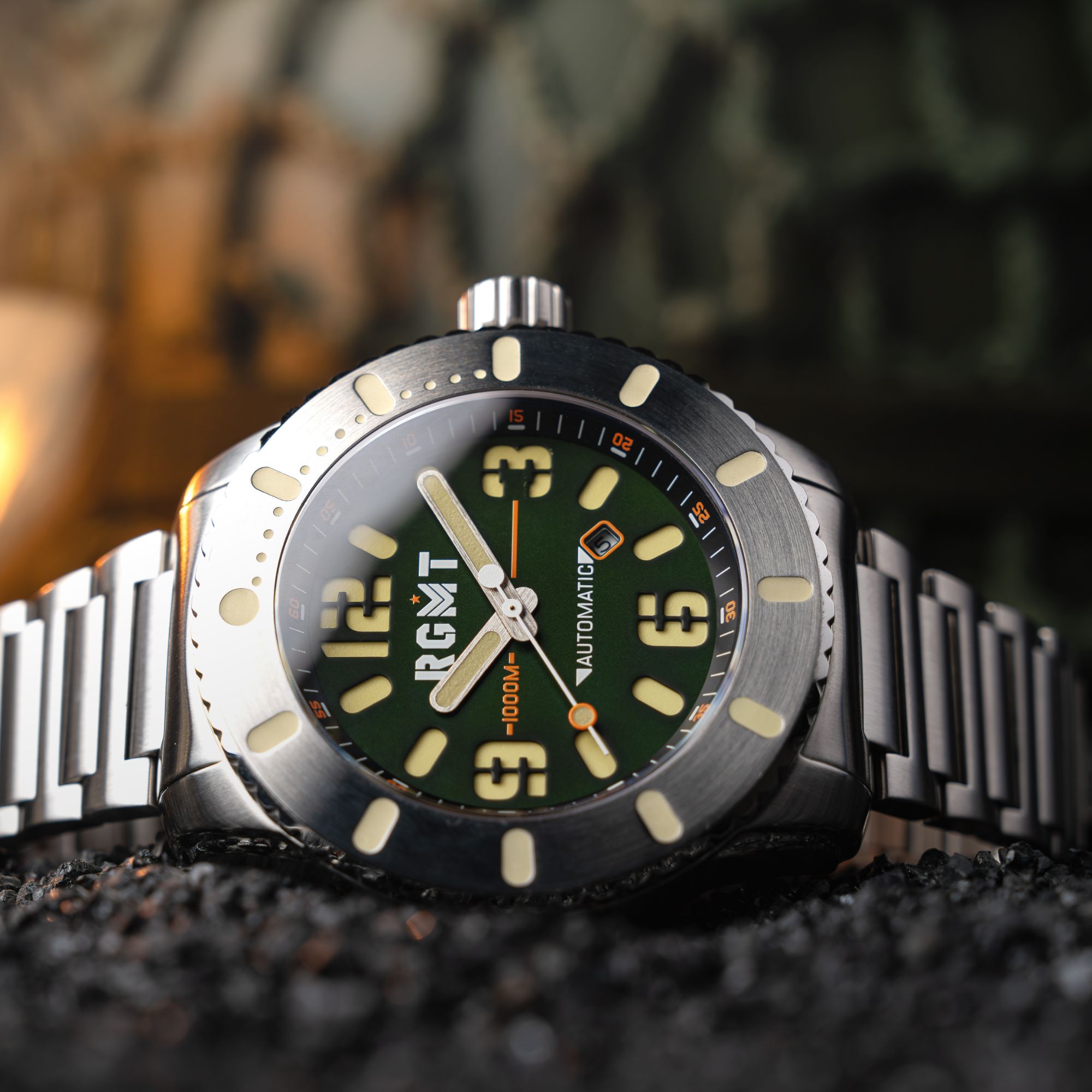 RGMT RGMT All-Brite Automatic Men's Troop Green Watch RG-8053-44