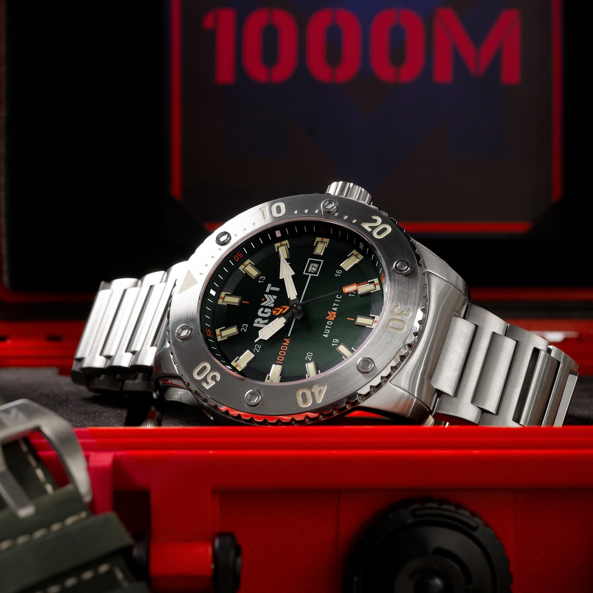 RGMT RGMT All-Brite Automatic Men's Forest Green Watch RG-8056-44