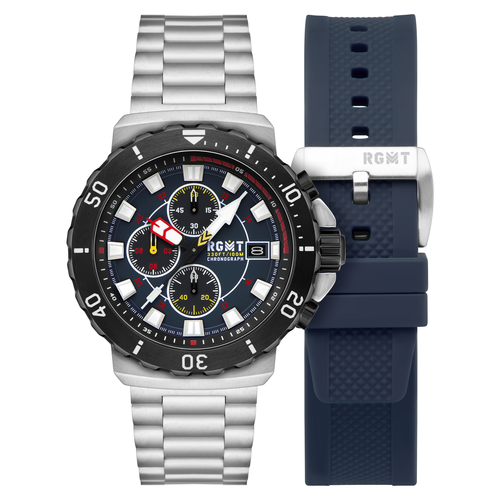 RGMT RGMT Men's Navy Blue Trench Chronograph Watch RG-8058-22
