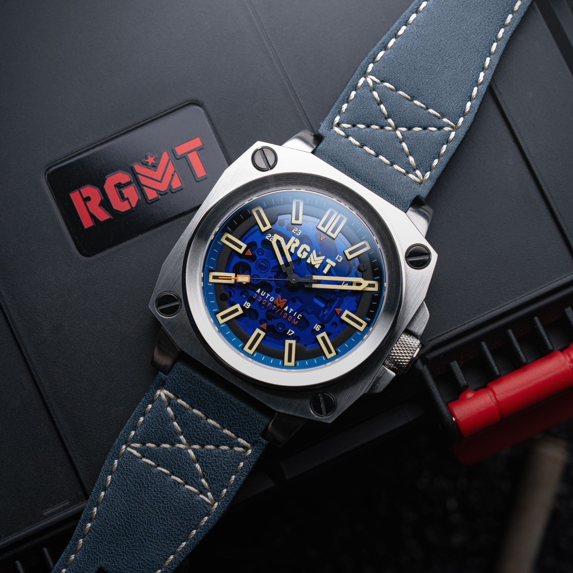 RGMT RGMT Altimeter Skeleton Automatic Admiral Blue Watch RG-8064-01