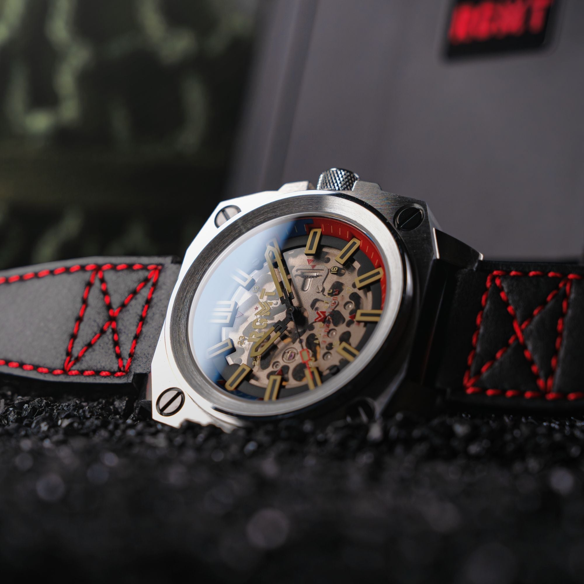 RGMT RGMT Altimeter Skeleton Automatic Navy Blue Watch RG-8064-02