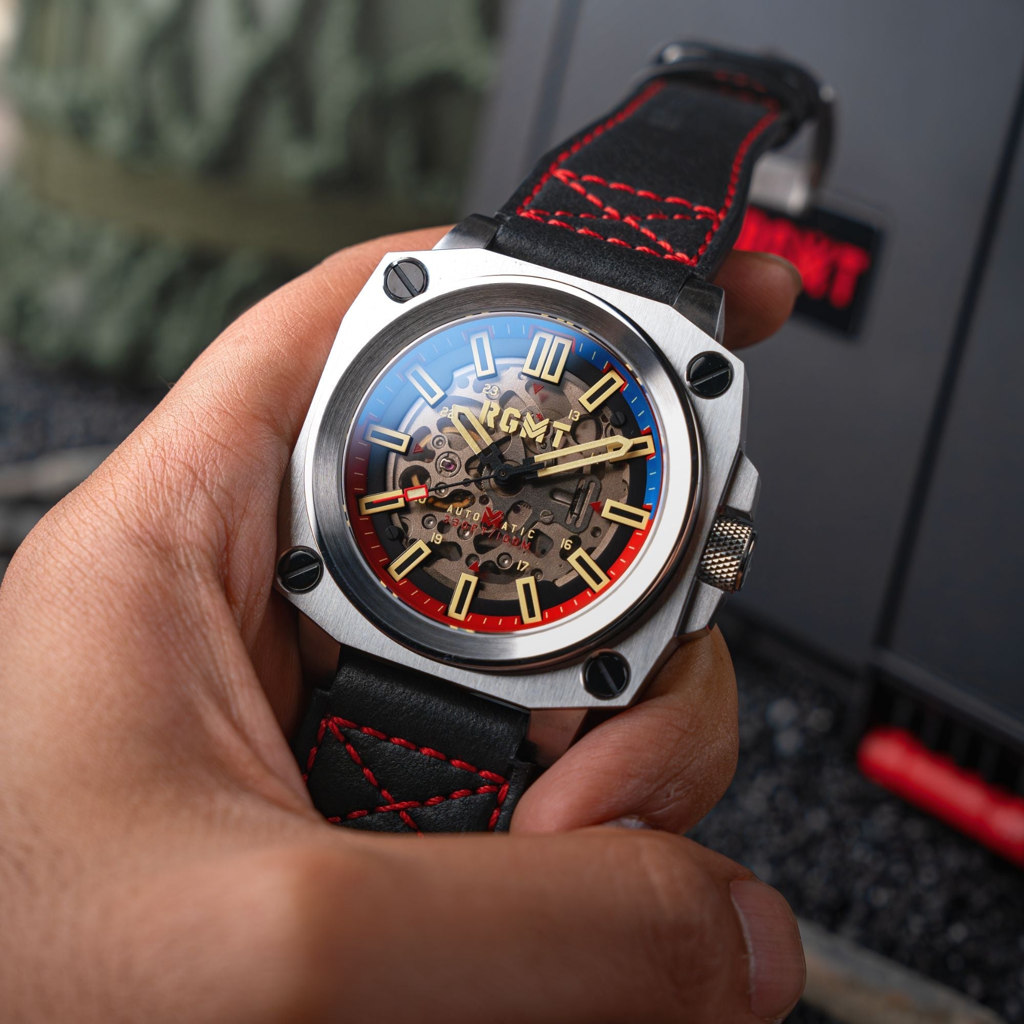 RGMT RGMT Altimeter Skeleton Automatic Navy Blue Watch RG-8064-02