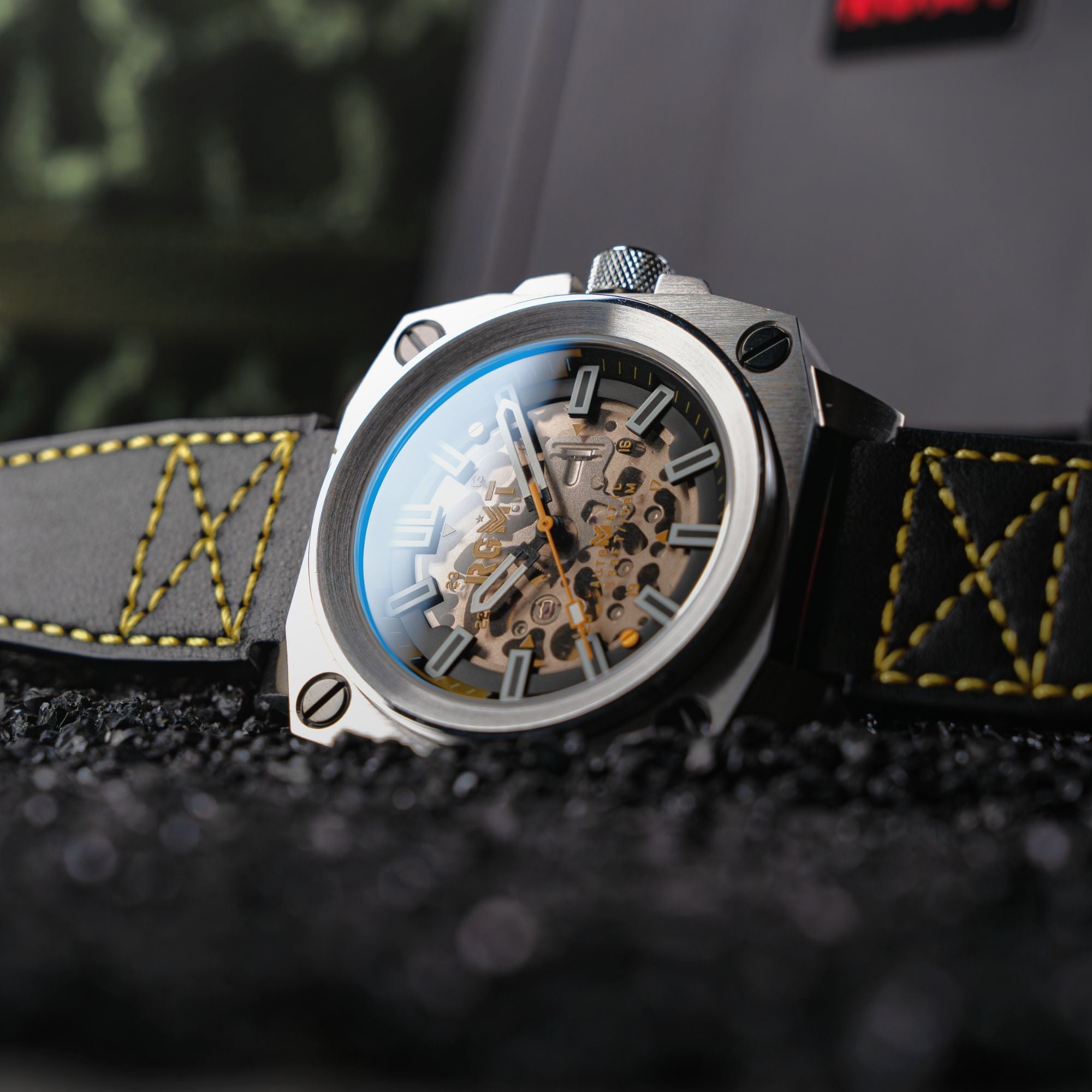 RGMT RGMT Altimeter Skeleton Automatic Ops Yellow Watch RG-8064-03