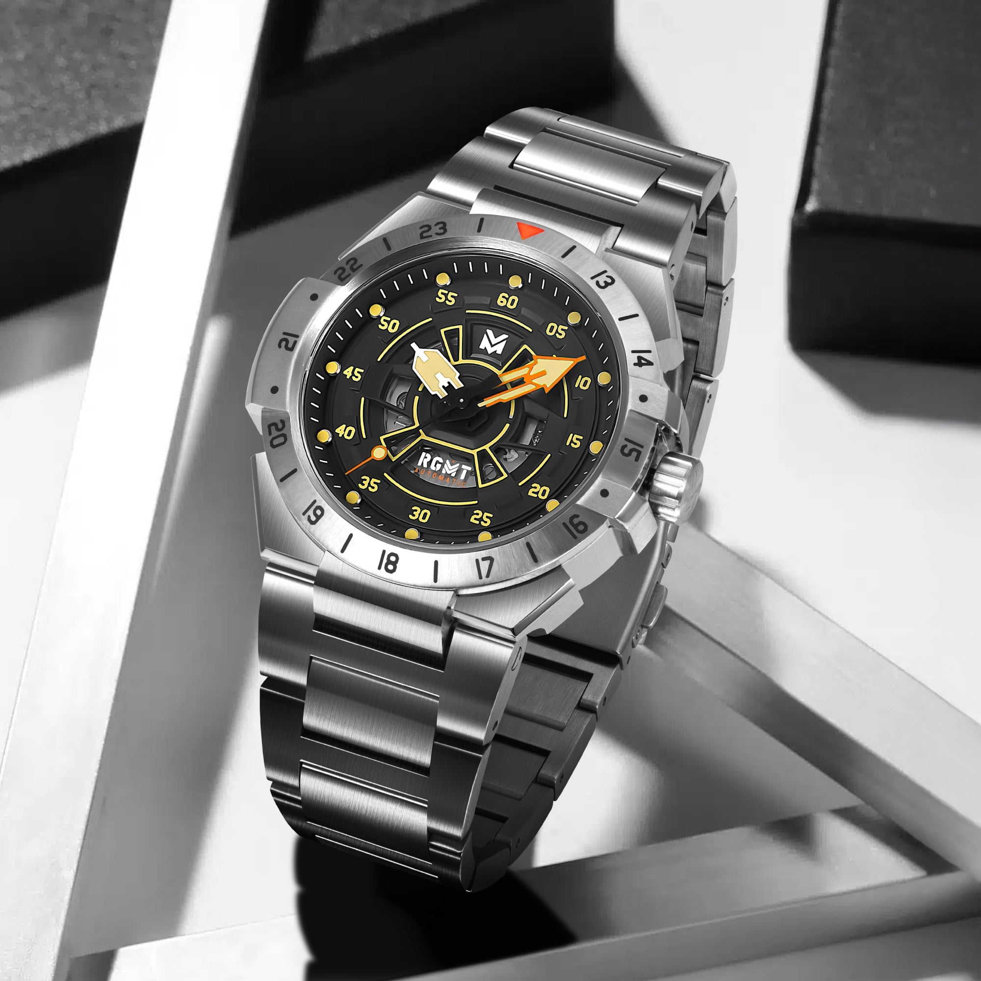 RGMT RGMT Himars Automatic Comsat Black Men's Watch RG-8065-11