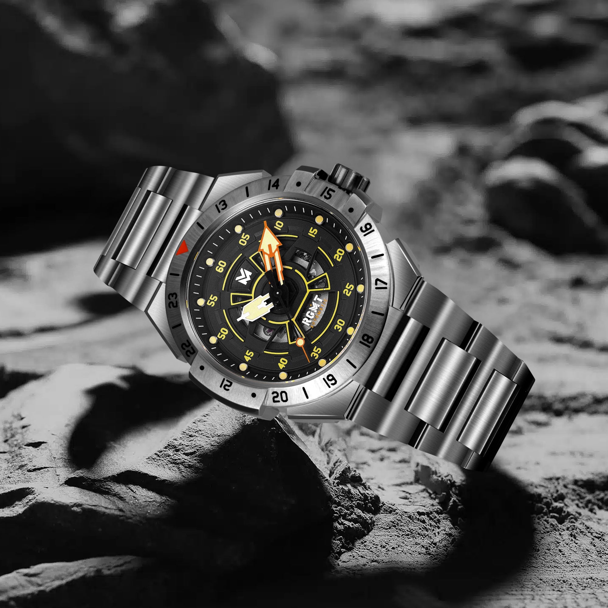 RGMT RGMT Himars Automatic Comsat Black Men's Watch RG-8065-11