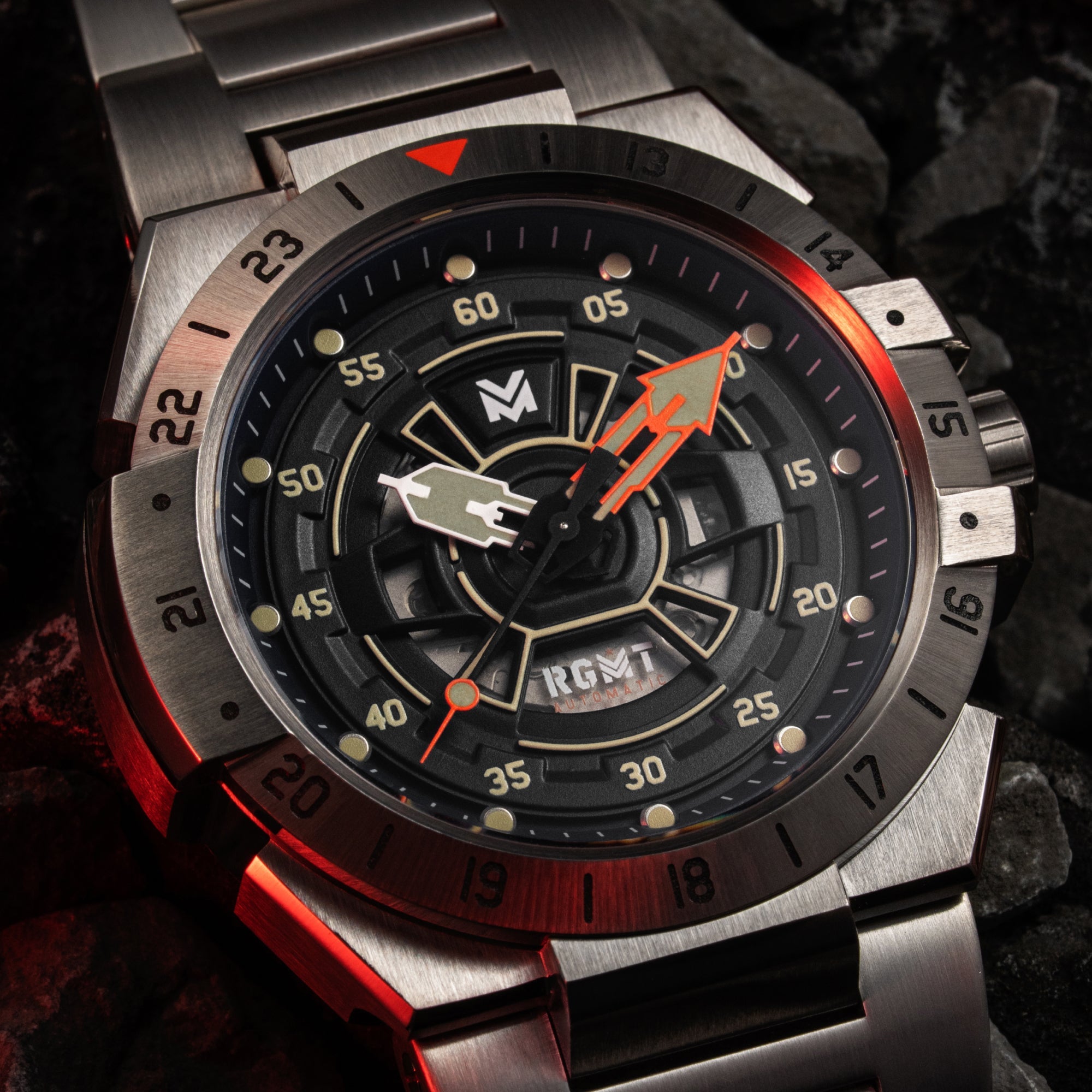 RGMT RGMT Himars Automatic Comsat Black Men's Watch RG-8065-11