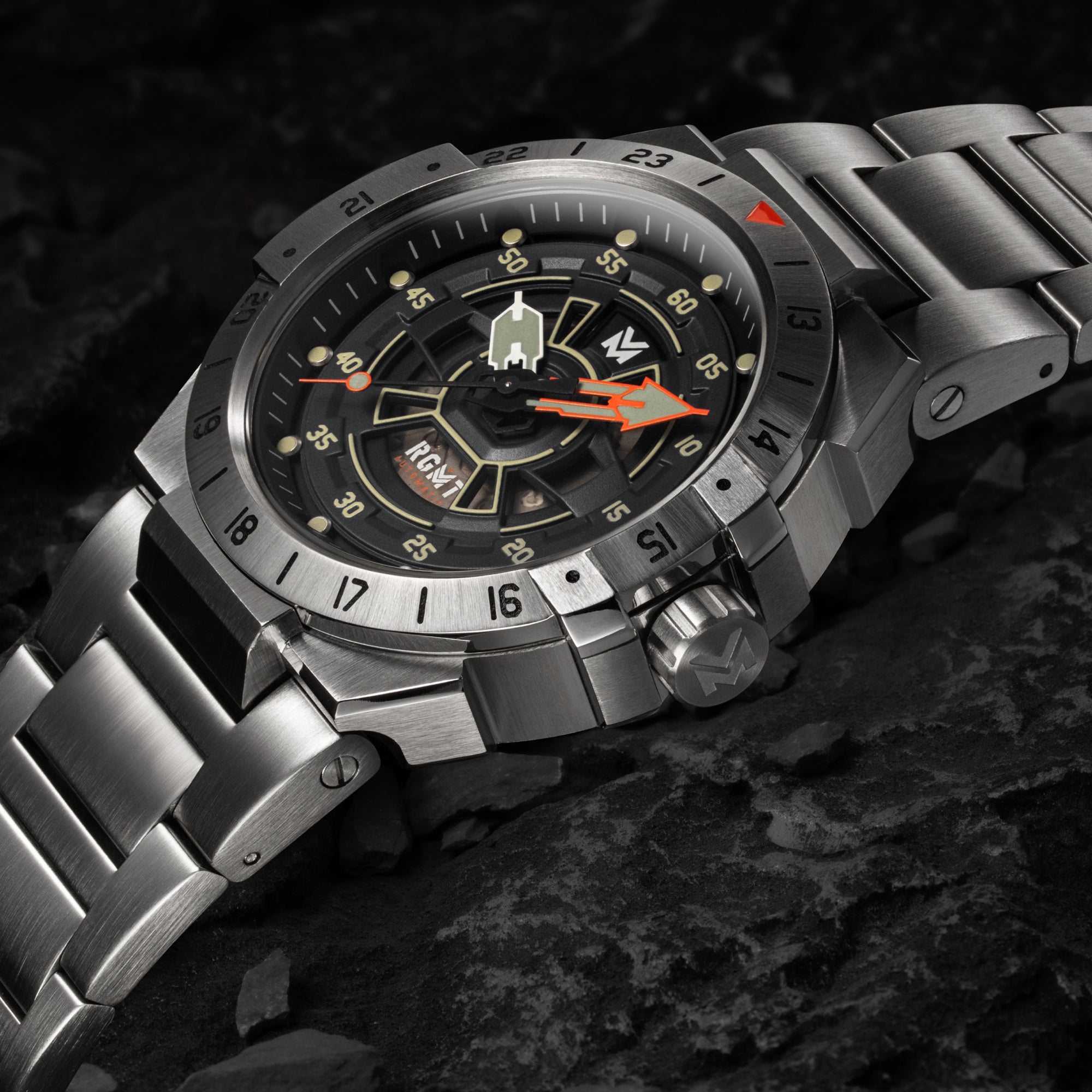 RGMT RGMT Himars Automatic Comsat Black Men's Watch RG-8065-11