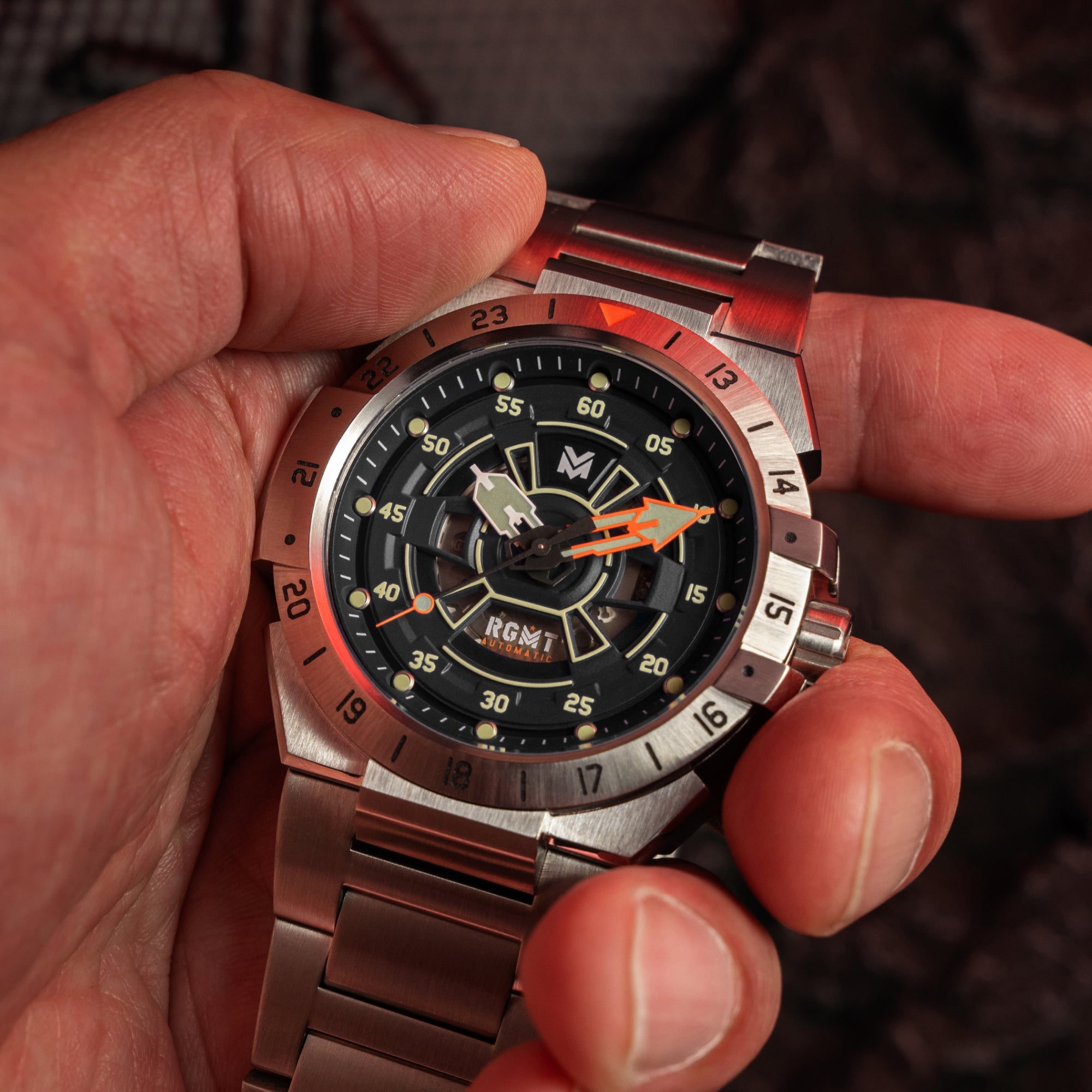 RGMT RGMT Himars Automatic Comsat Black Men's Watch RG-8065-11