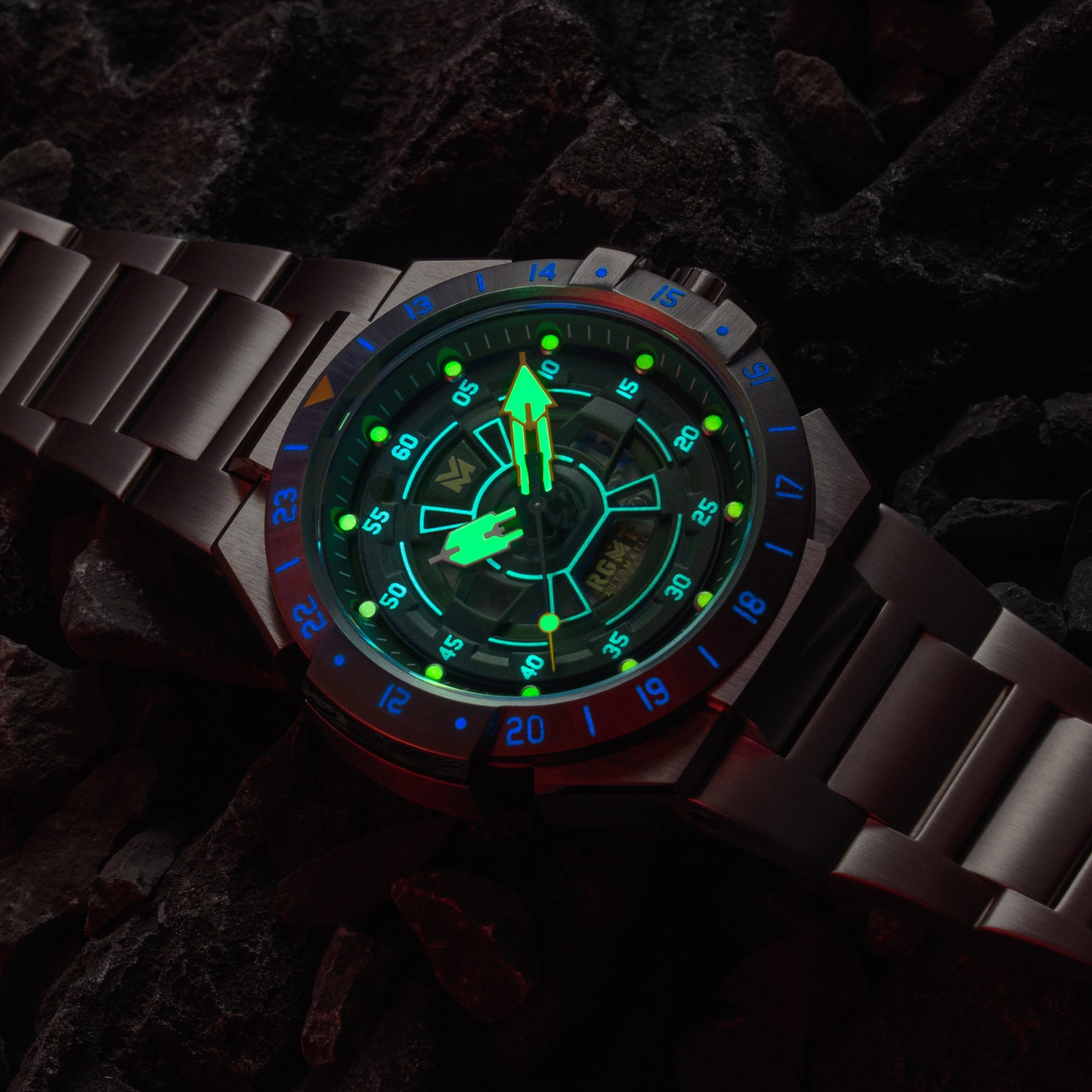 RGMT RGMT Himars Automatic Tactical Brown Men's Watch RG-8065-44