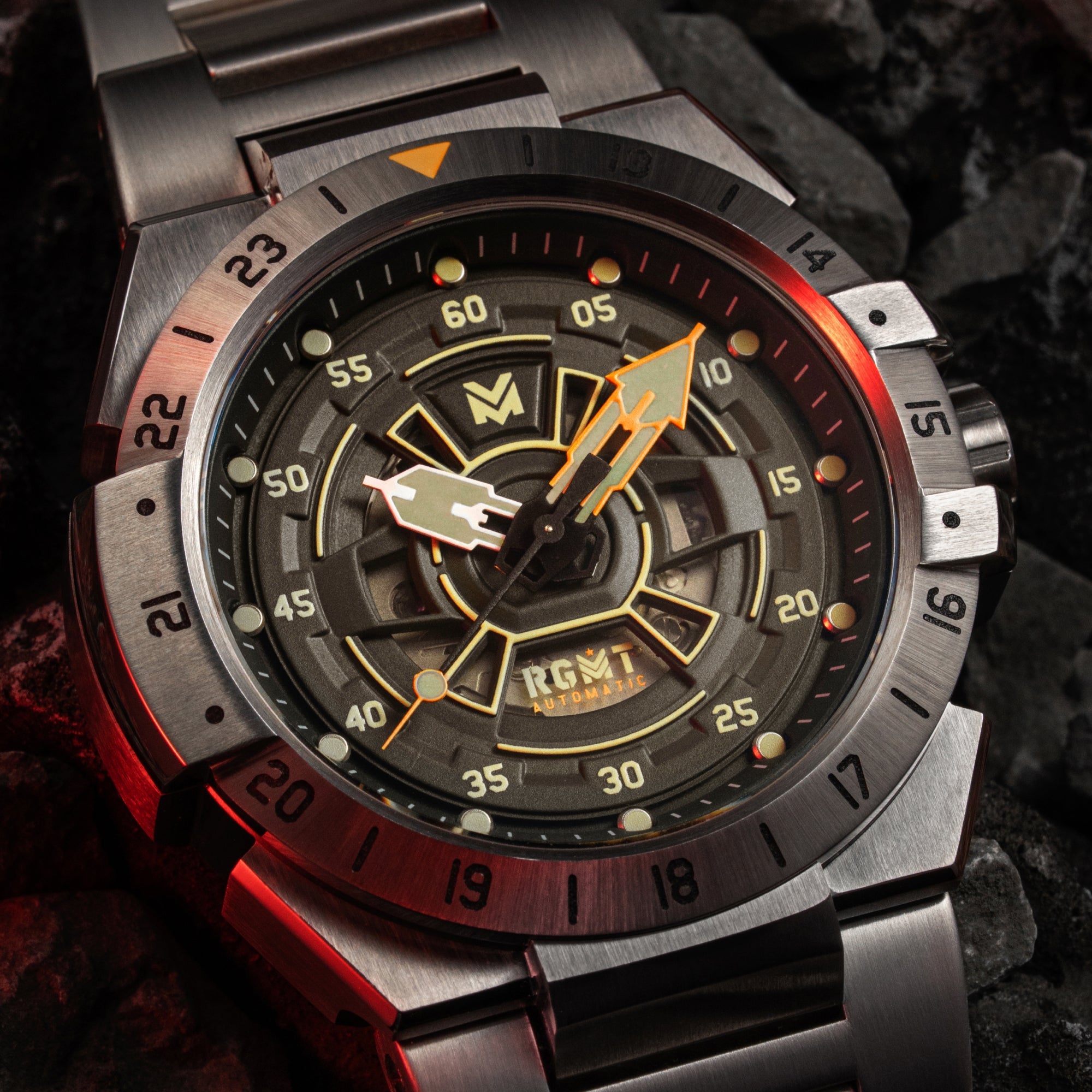 RGMT RGMT Himars Automatic Tactical Brown Men's Watch RG-8065-44