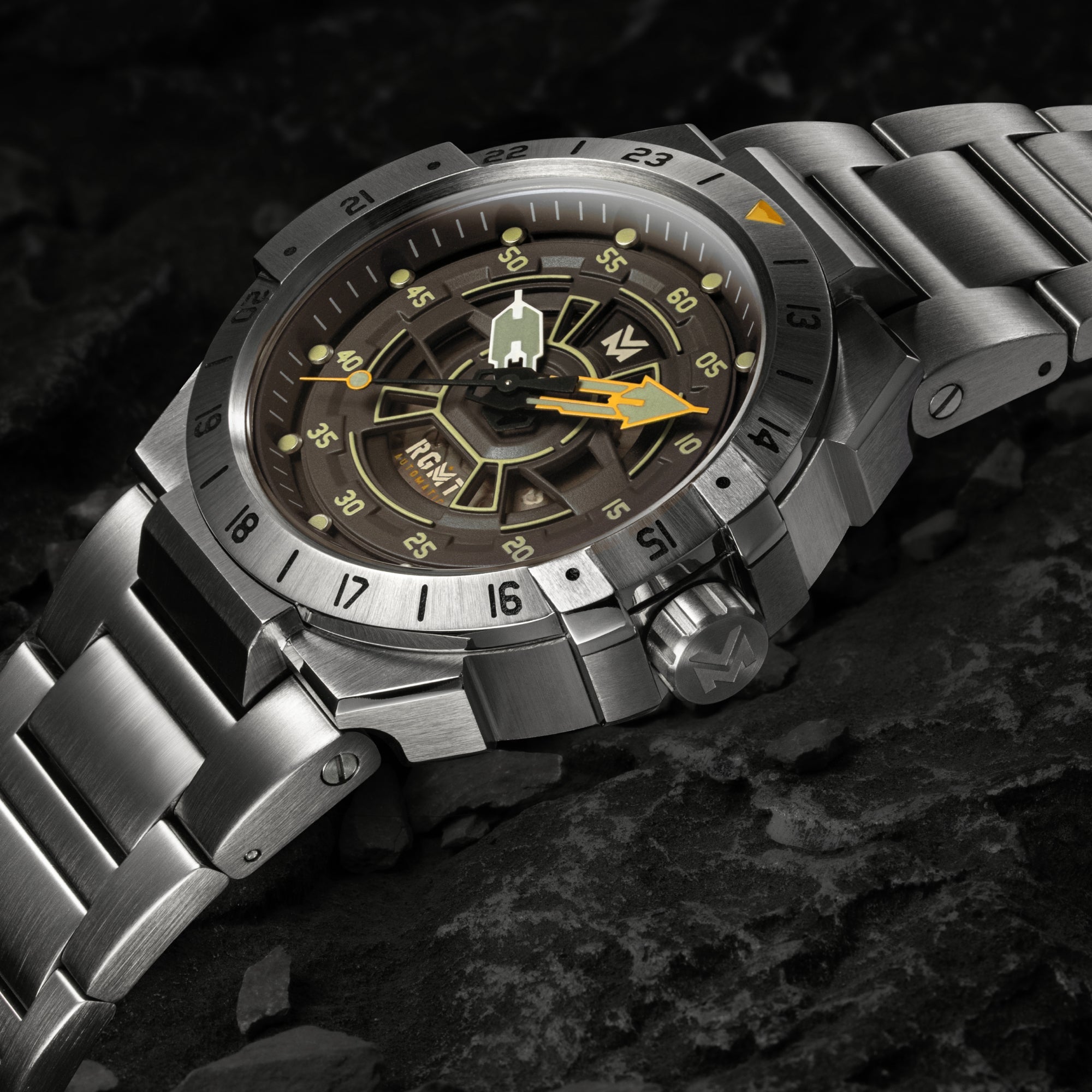 RGMT RGMT Himars Automatic Tactical Brown Men's Watch RG-8065-44