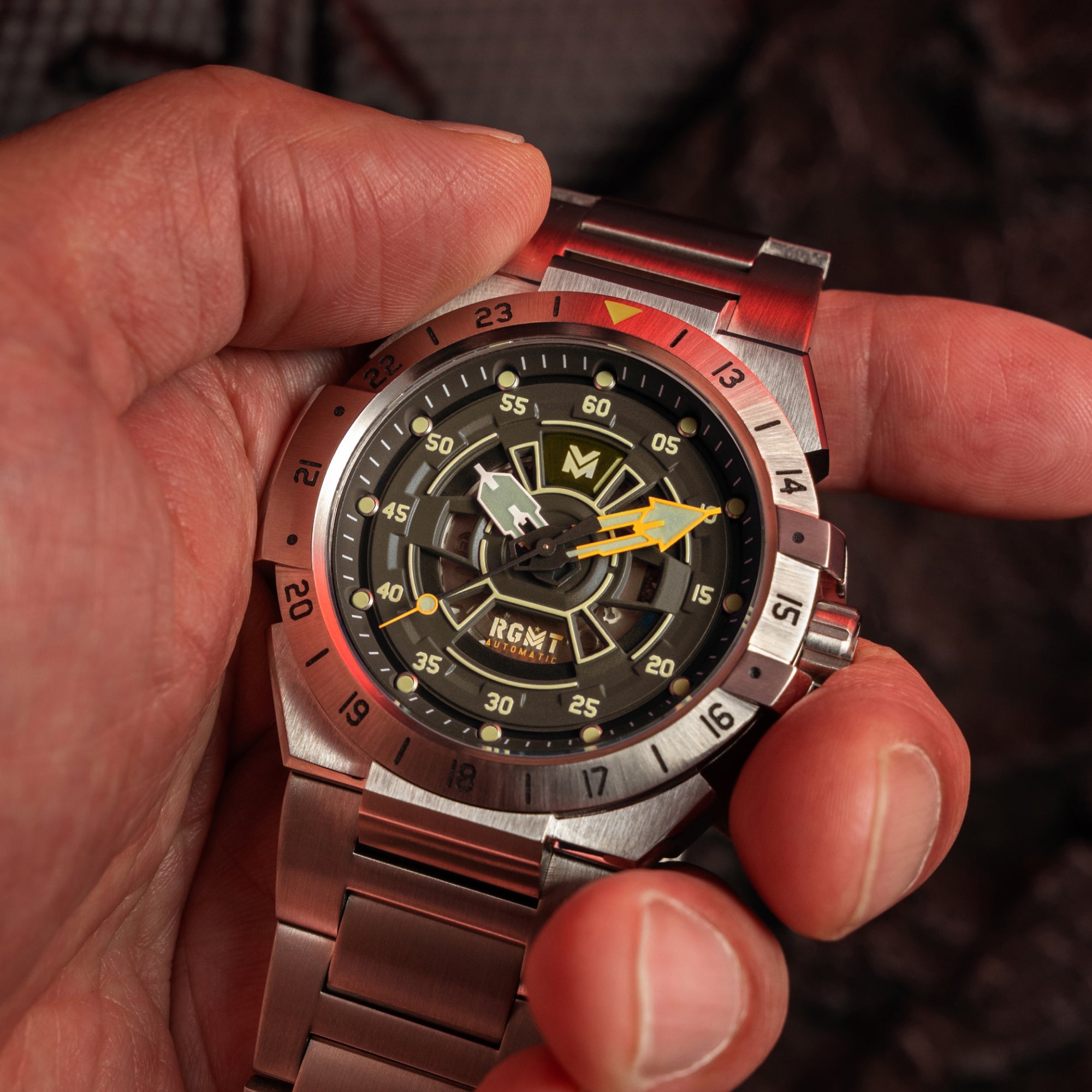 RGMT RGMT Himars Automatic Tactical Brown Men's Watch RG-8065-44