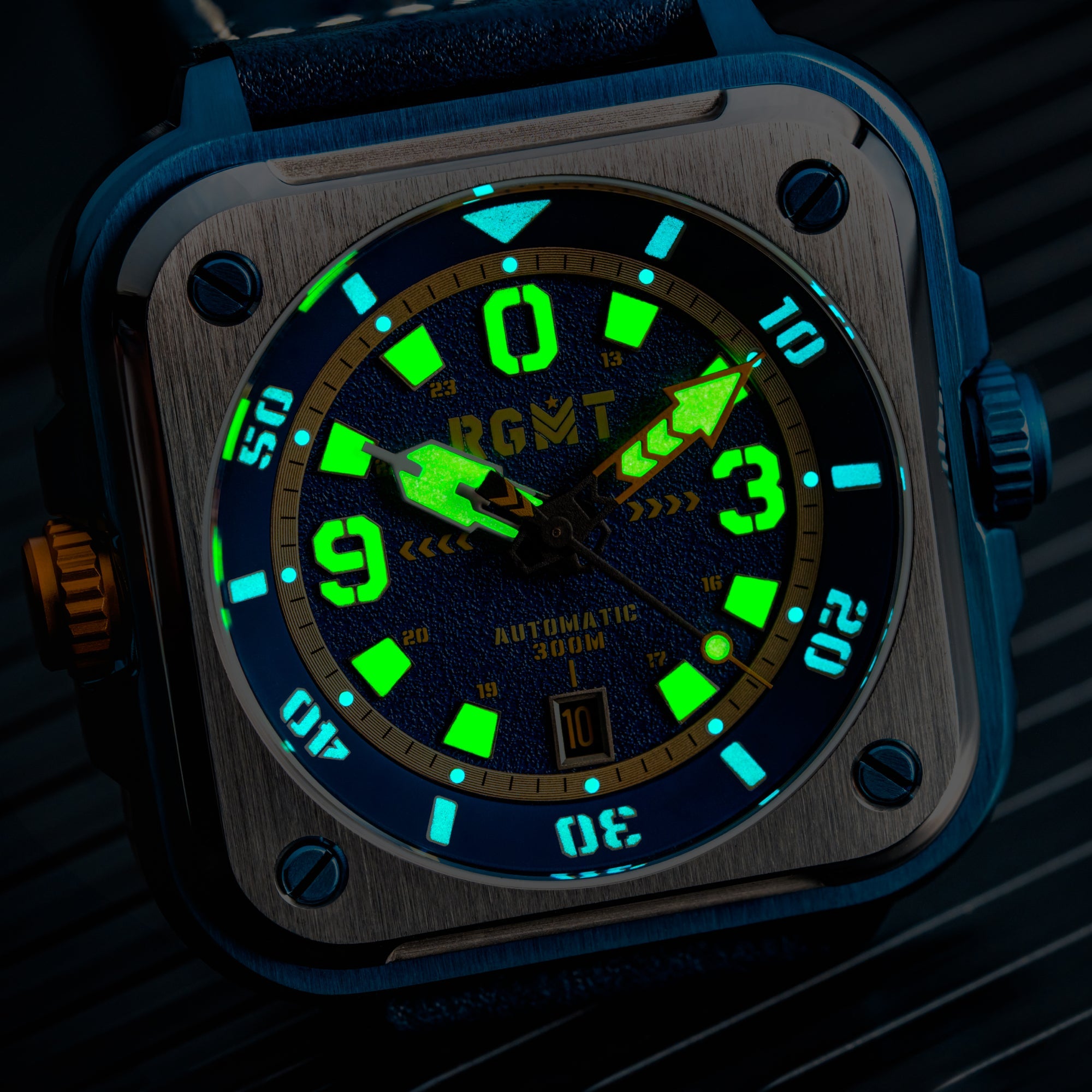 RGMT RGMT Pershing Automatic Battlefield Blue Men's Watch RG-8066-04