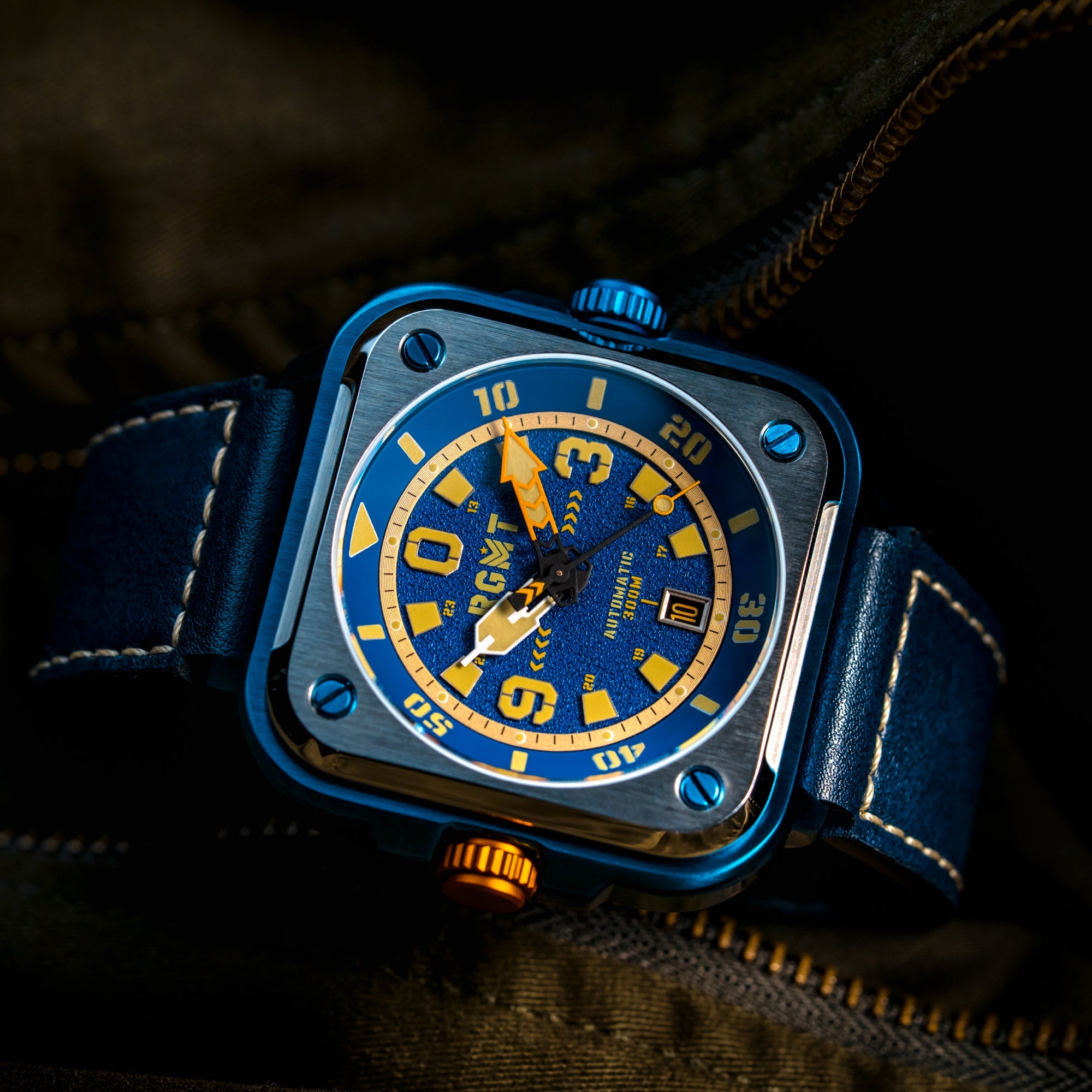 RGMT RGMT Pershing Automatic Battlefield Blue Men's Watch RG-8066-04