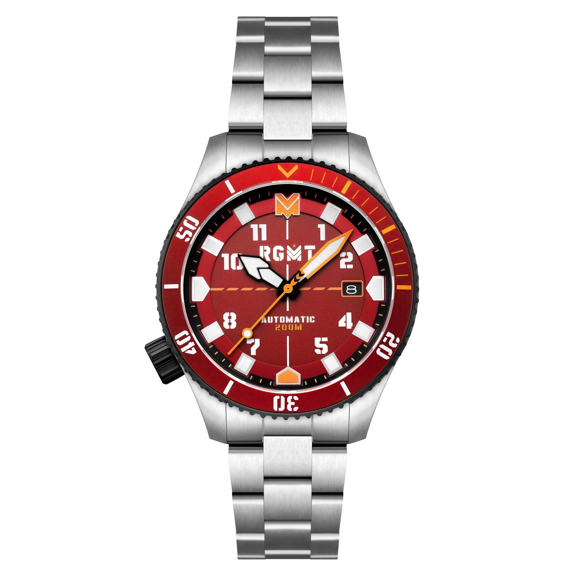 RGMT RGMT Recon Diver Automatic Maroon Men's Watch RG-8075-44