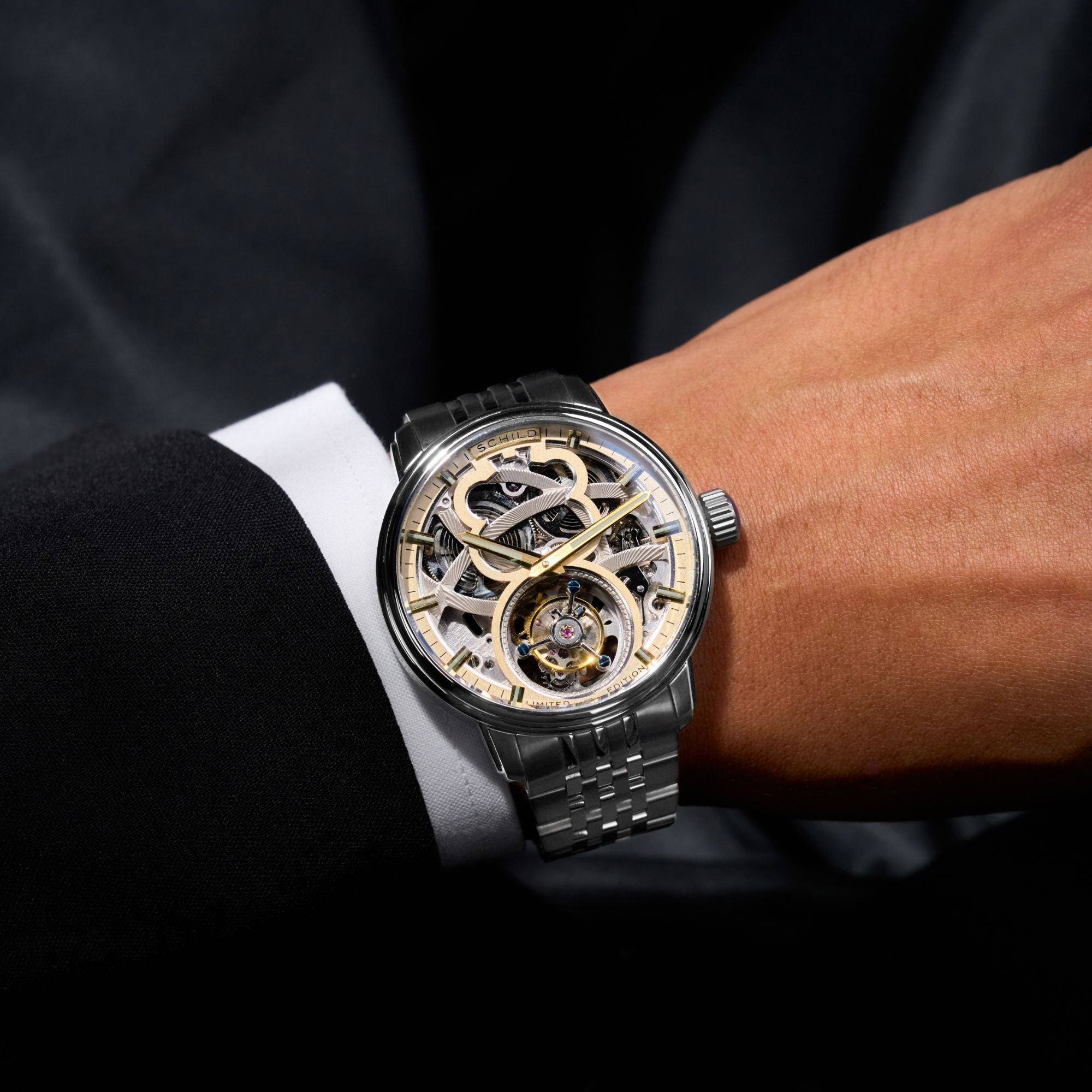 SCHILD Schild Maximillian Tourbillon Limited Edition Morning Gold Men's Watch SC-1002-44