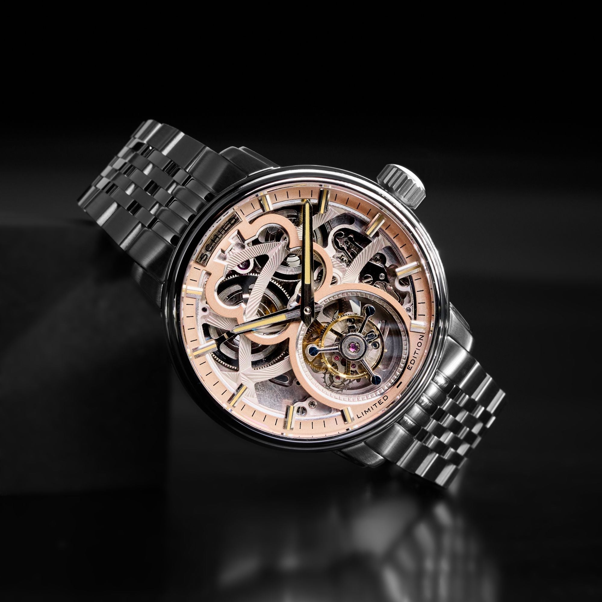 SCHILD Schild Maximillian Tourbillon Limited Edition Salmon Men's Watch SC-1002-66