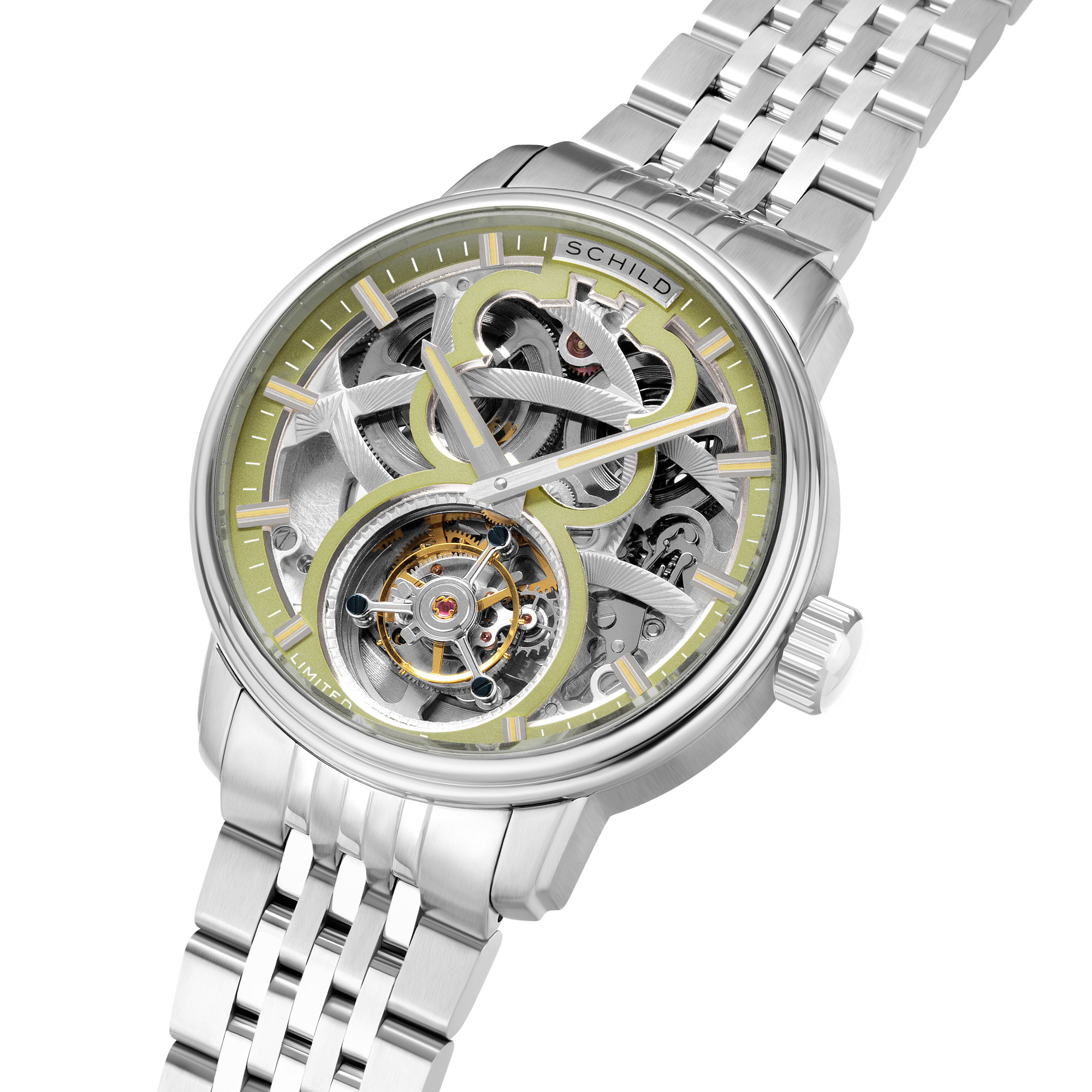 SCHILD Schild Maximillian Tourbillon Limited Edition Avocado Men's Watch SC-1002-99