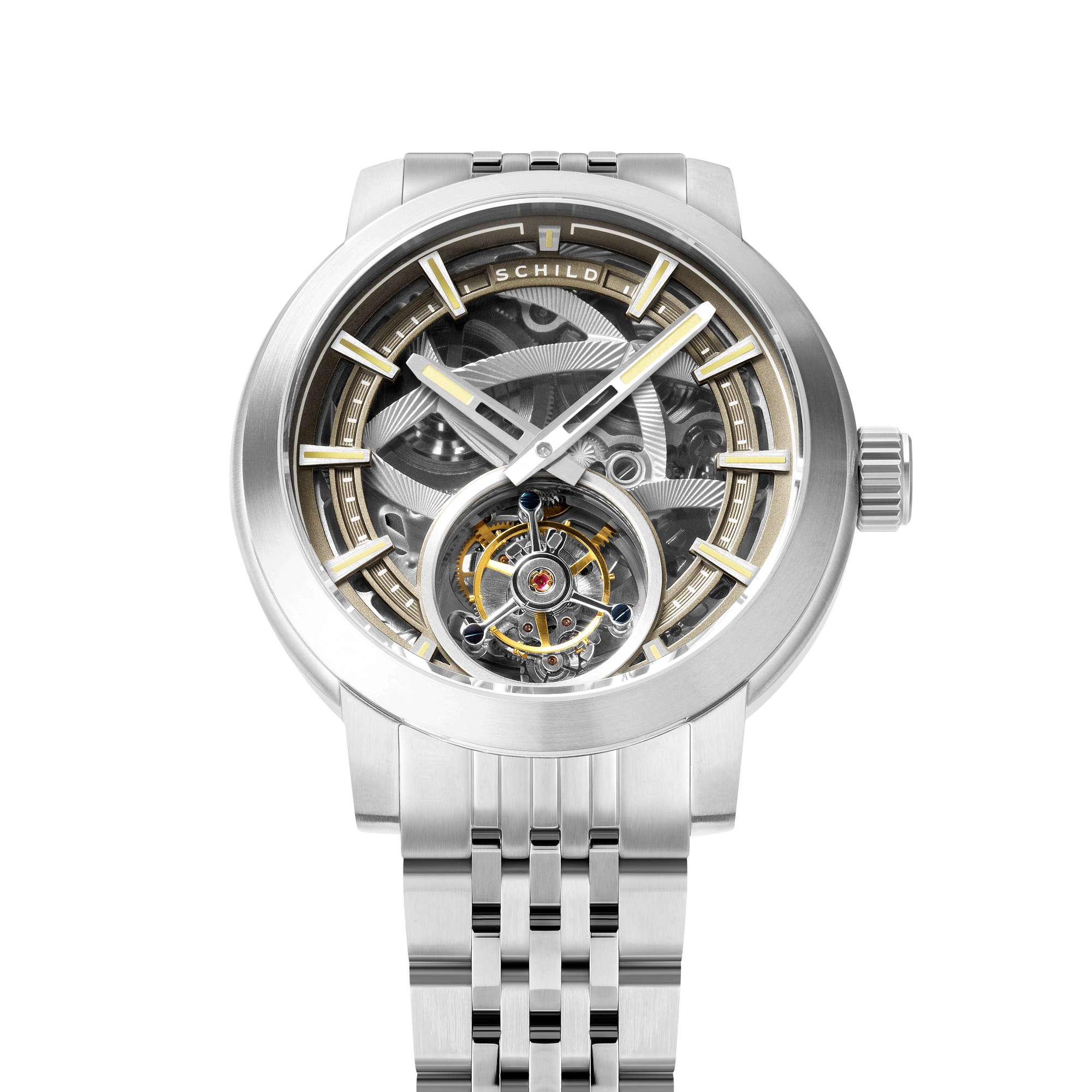 Schild Heinrich Tourbillon Limited Edition Sand Charcoal Men's Watch SC-1006-CC