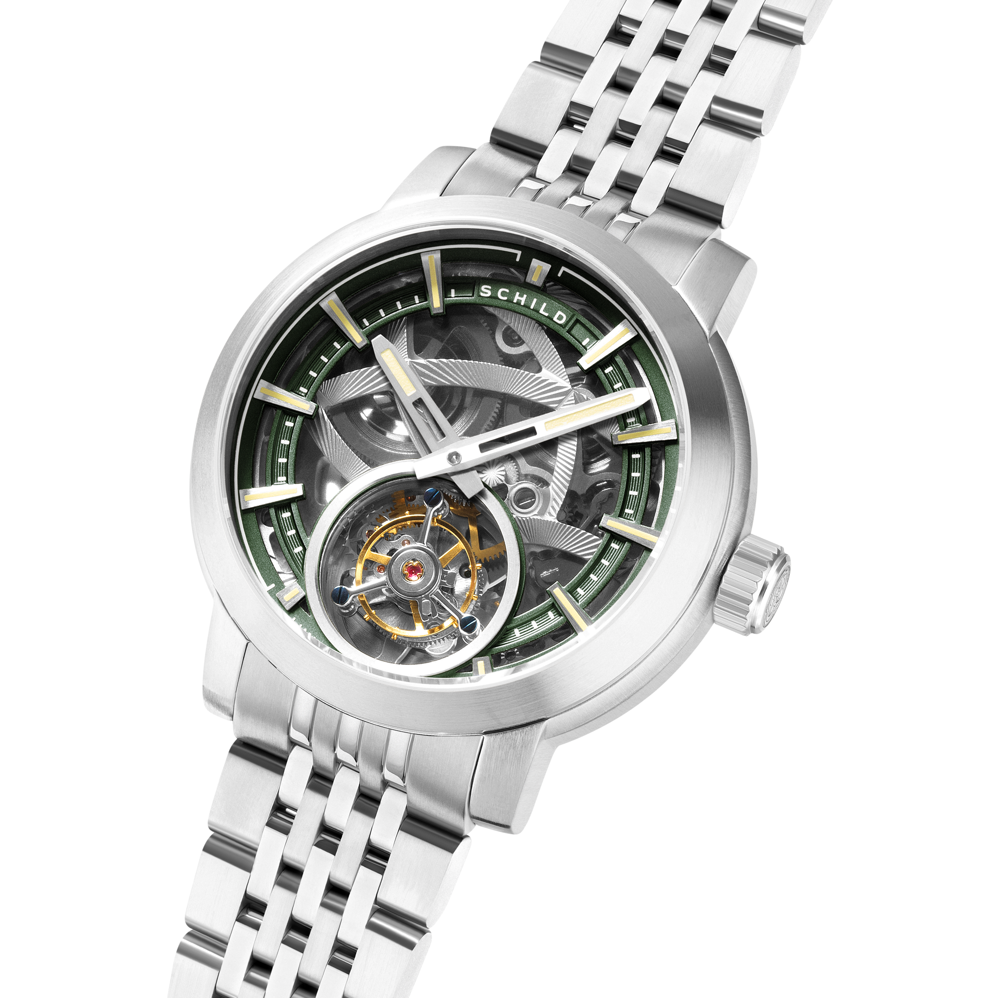 Schild Heinrich Tourbillon Limited Edition Emerald Mist Men's Watch SC-1006-EE