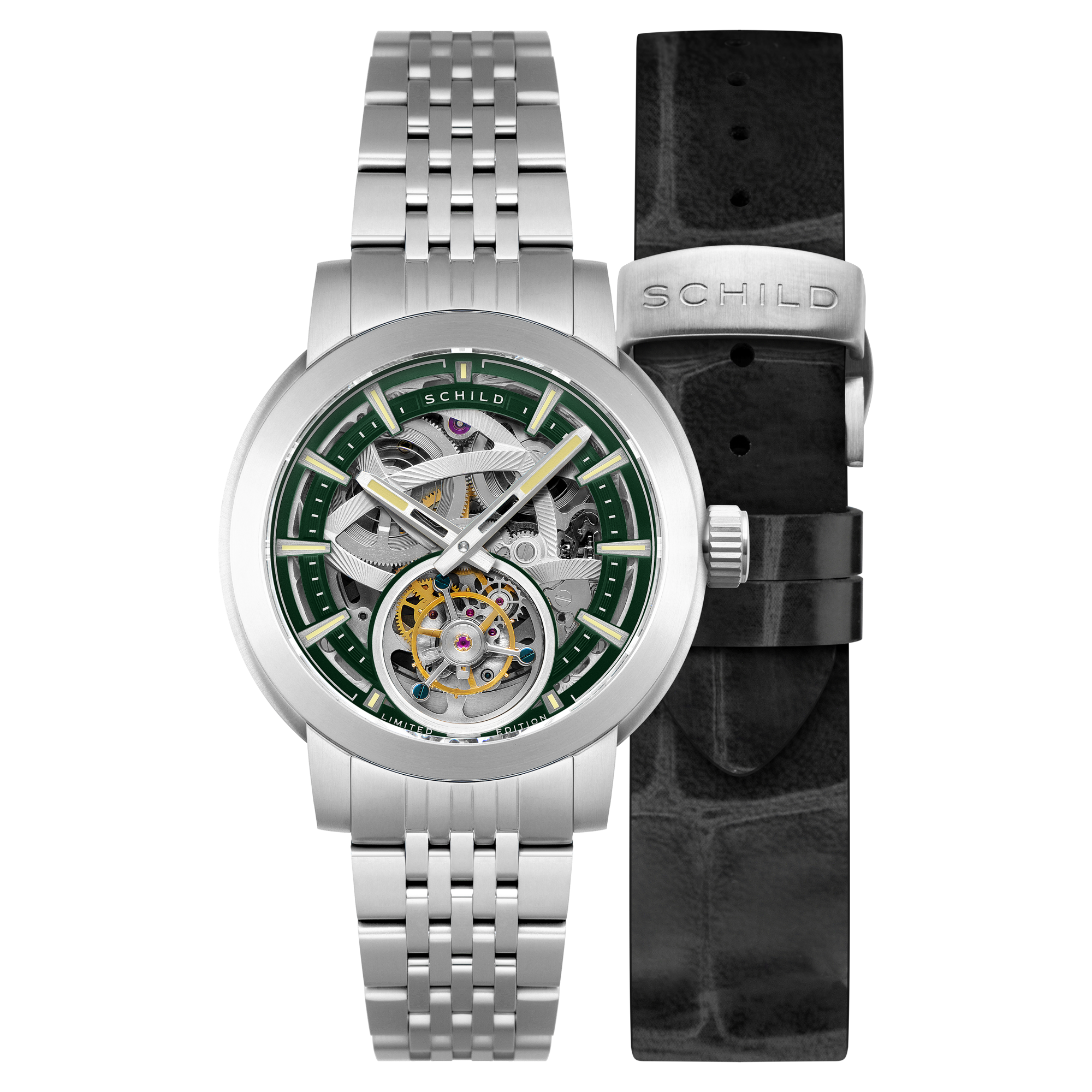 Schild Heinrich Tourbillon Limited Edition Emerald Mist Men's Watch SC-1006-EE