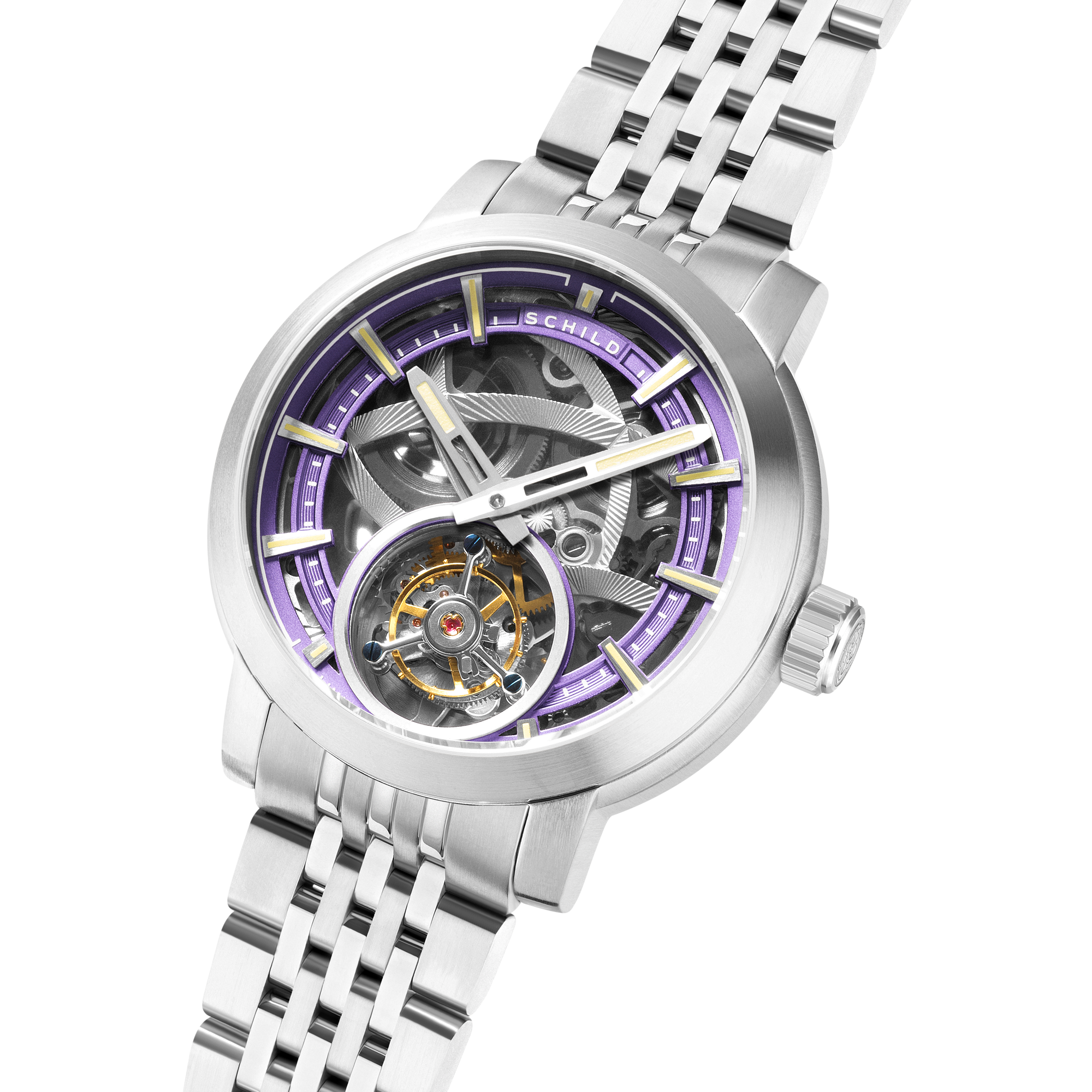 Schild Heinrich Tourbillon Limited Edition Violet Ash Men's Watch SC-1006-FF