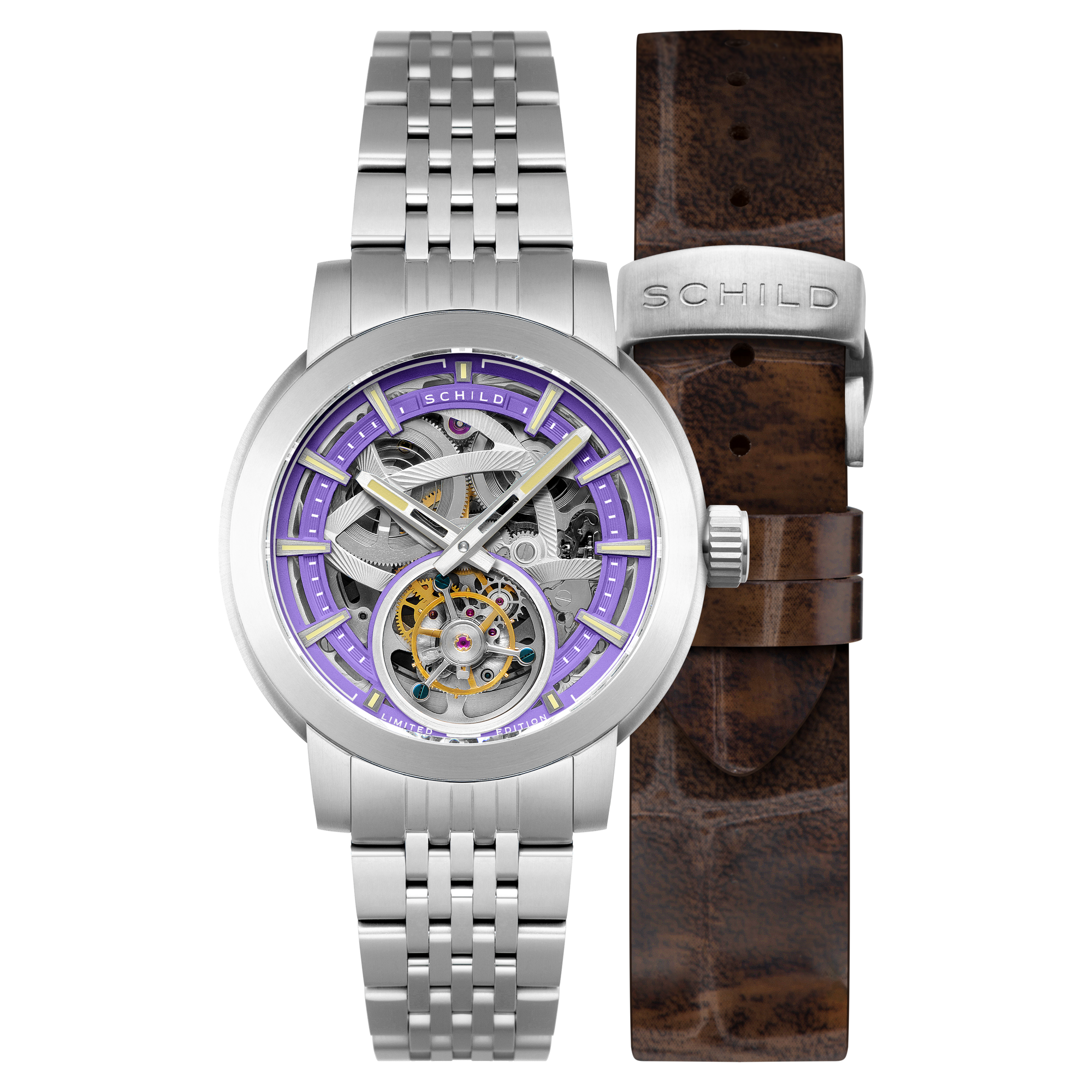 Schild Heinrich Tourbillon Limited Edition Violet Ash Men's Watch SC-1006-FF