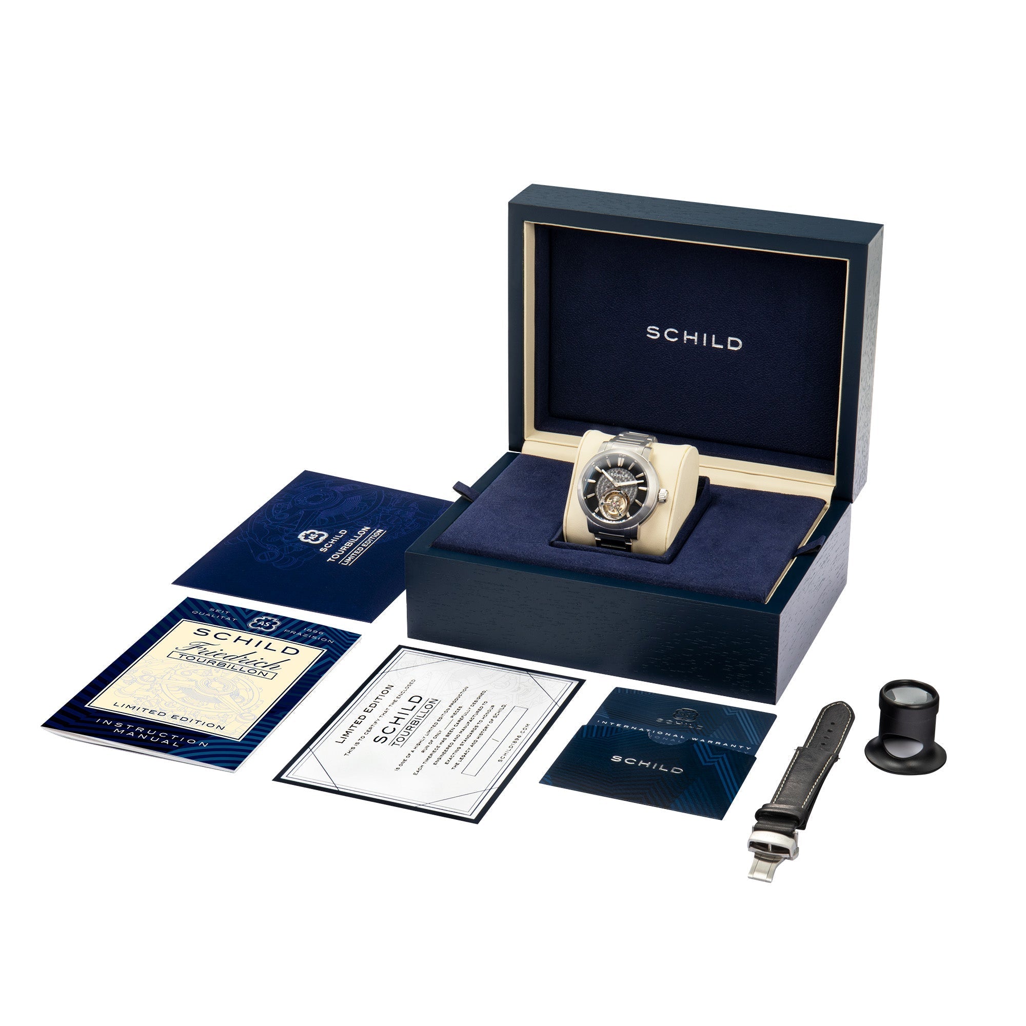 SCHILD Schild Freidrich Tourbillon Deep Storm Men's Limited Edition Watch SC-1010-11-D (Damaged Packaging)