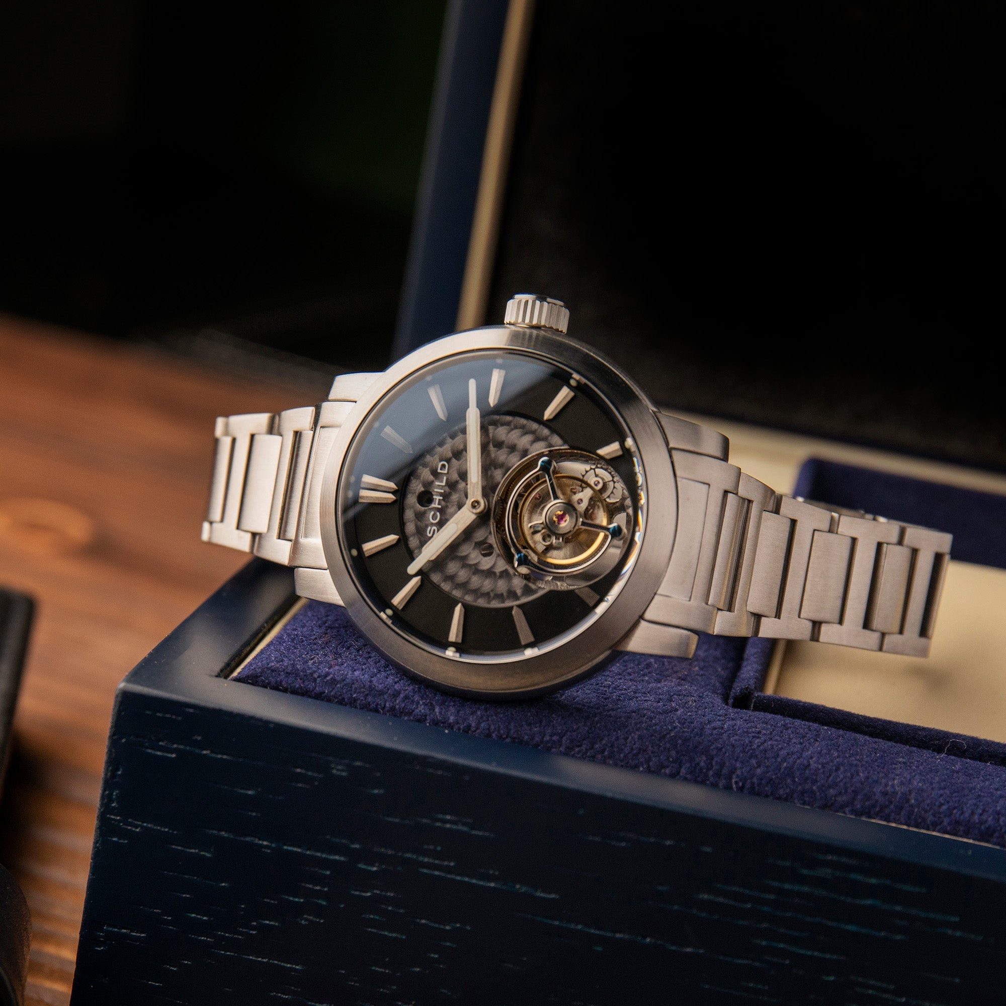 SCHILD Schild Freidrich Tourbillon Deep Storm Men's Limited Edition Watch SC-1010-11-D (Damaged Packaging)