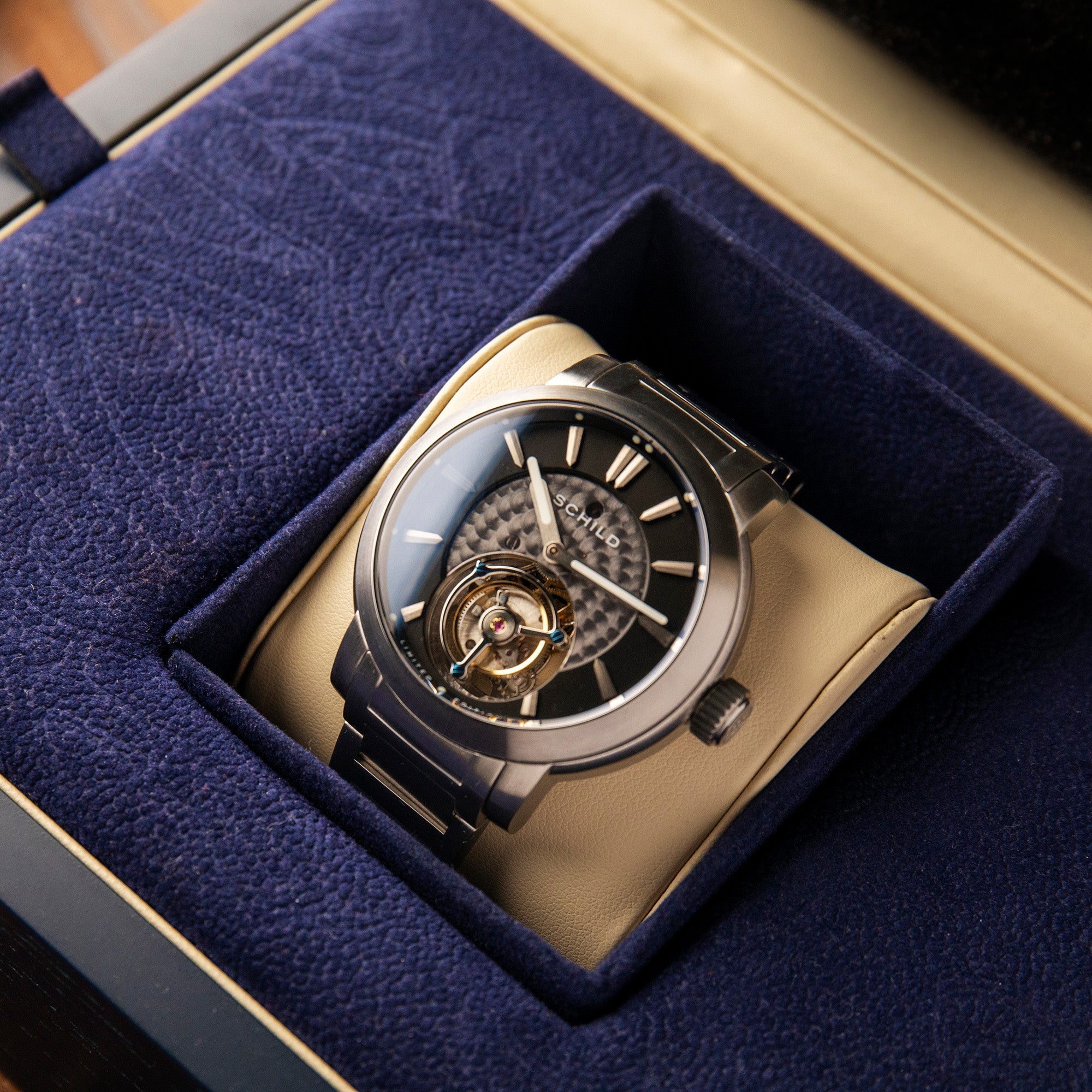 SCHILD Schild Freidrich Tourbillon Deep Storm Men's Limited Edition Watch SC-1010-11-D (Damaged Packaging)