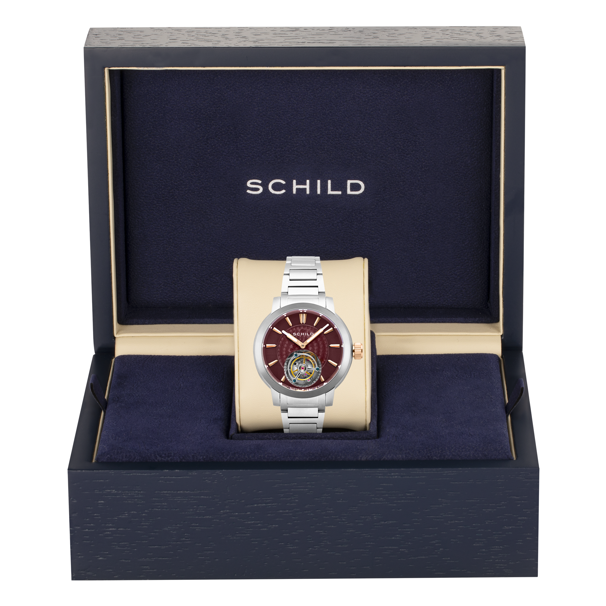 SCHILD Schild Burgundy Freidrich Tourbillon Men's Limited Edition Men's Watch SC-1010-44