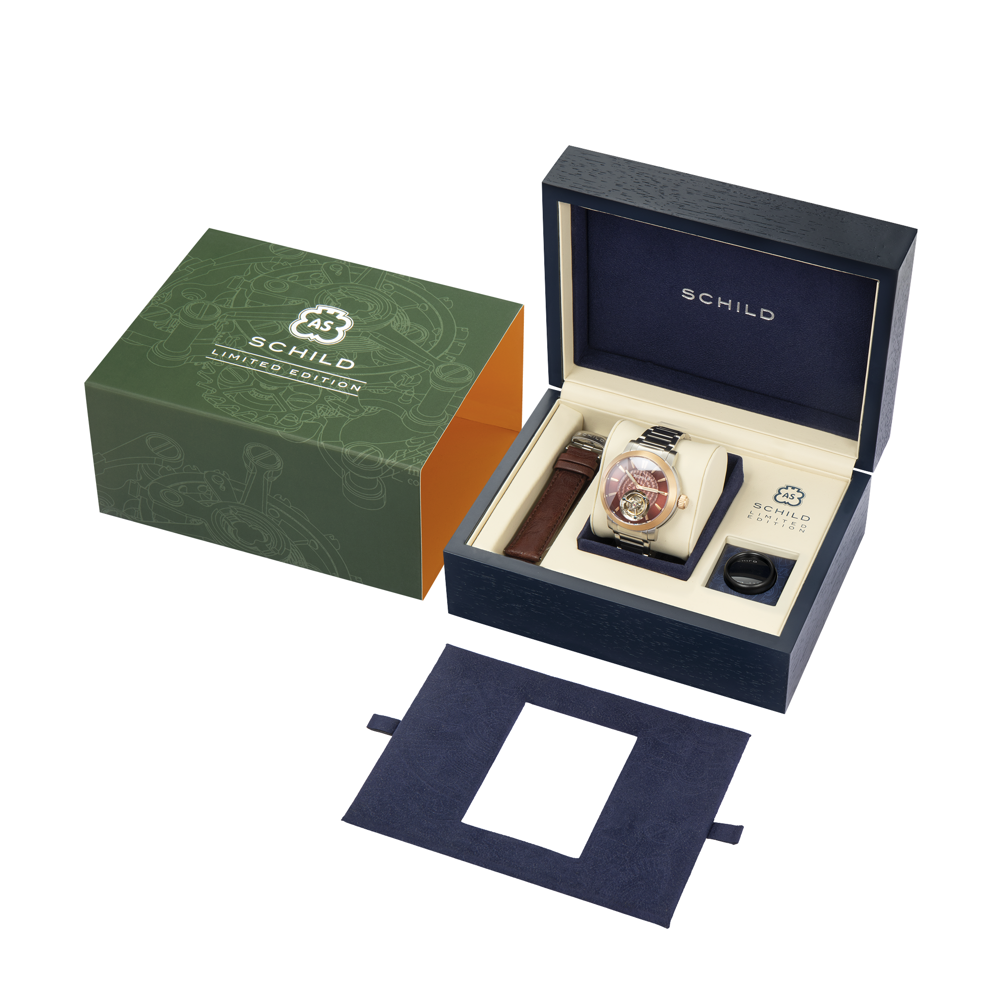 SCHILD Schild Burgundy Freidrich Tourbillon Men's Limited Edition Men's Watch SC-1010-44