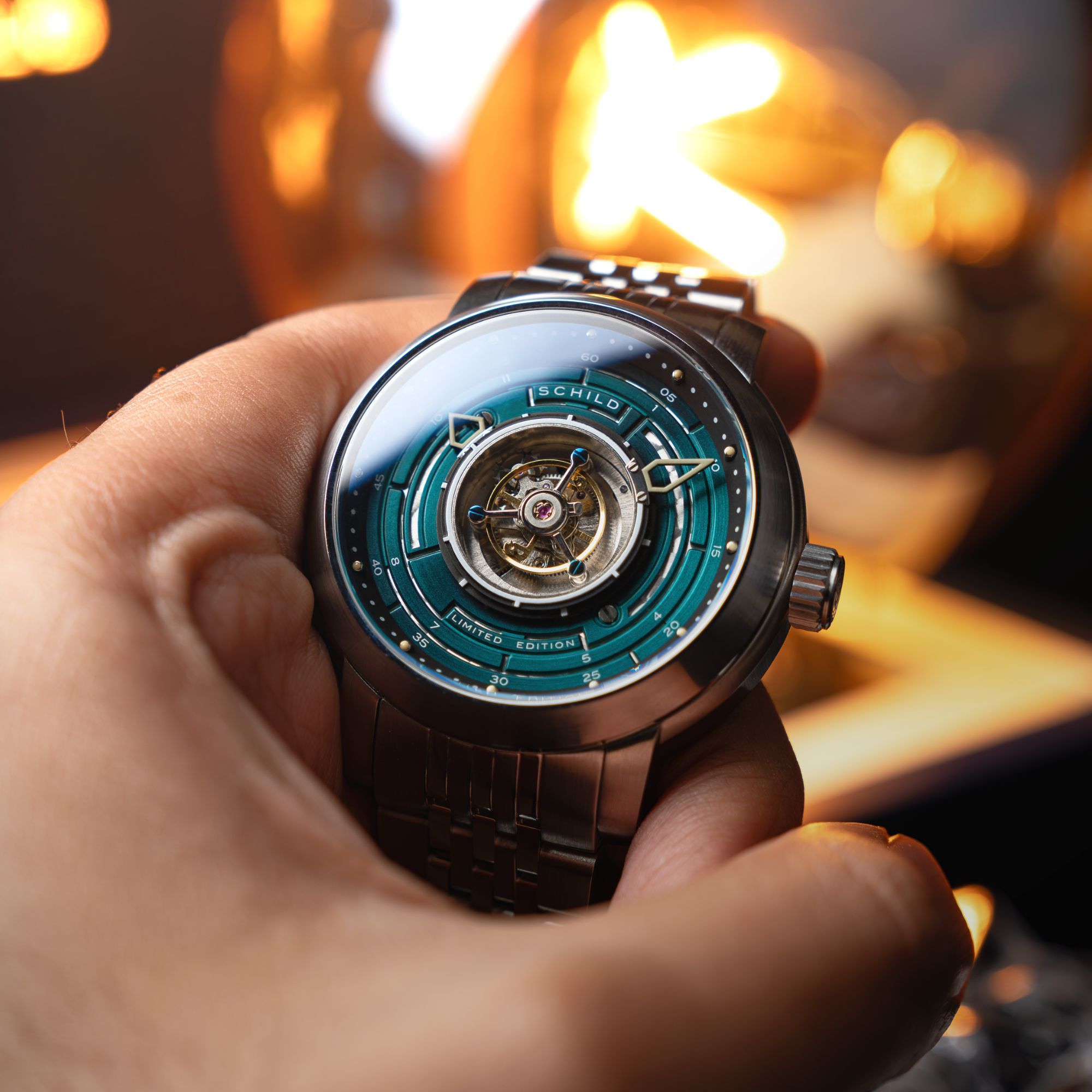 SCHILD Schild Heinrich Cyclone Tourbillon Limited Edition Sage Green Men's Watch SC-1011-66
