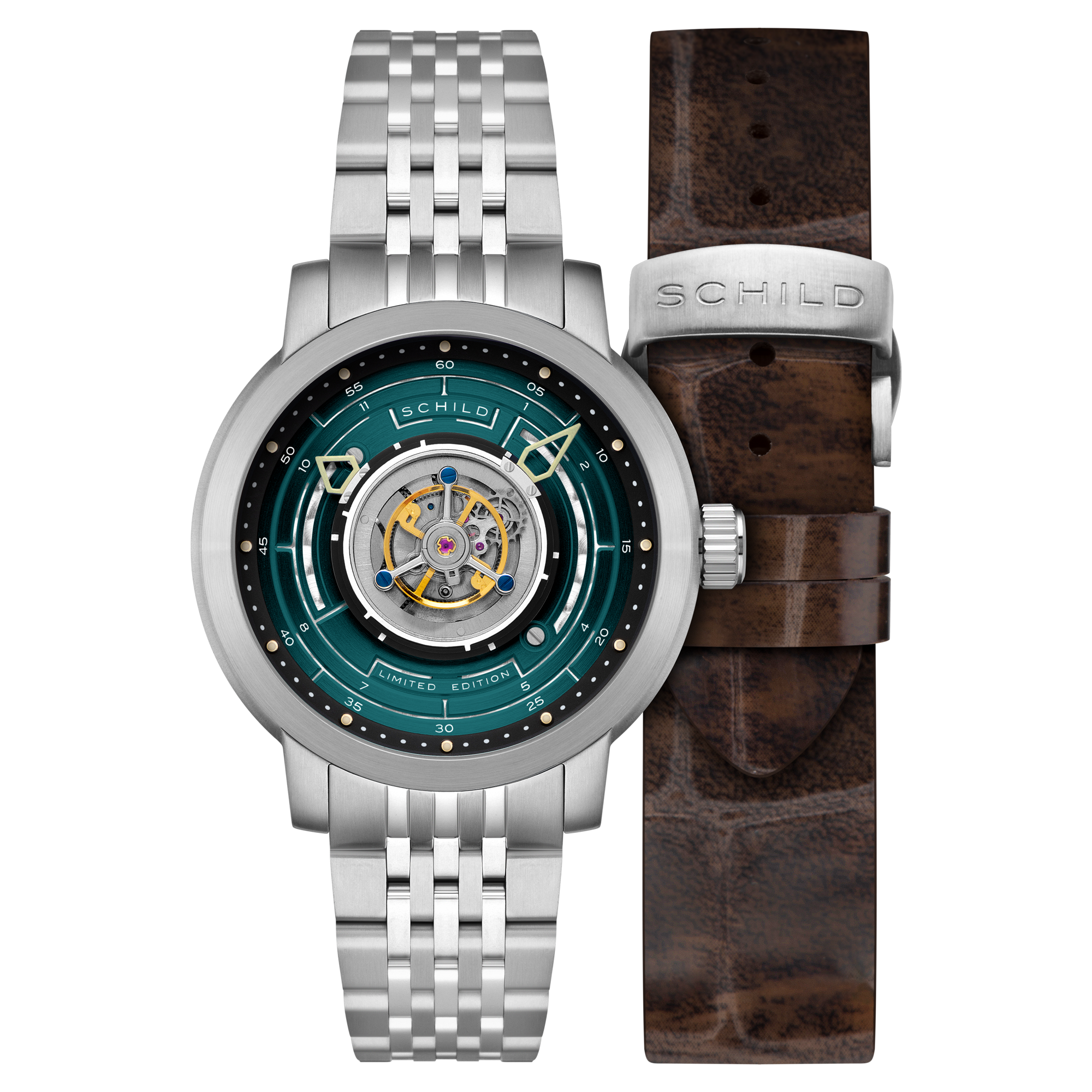 SCHILD Schild Heinrich Cyclone Tourbillon Limited Edition Sage Green Men's Watch SC-1011-66