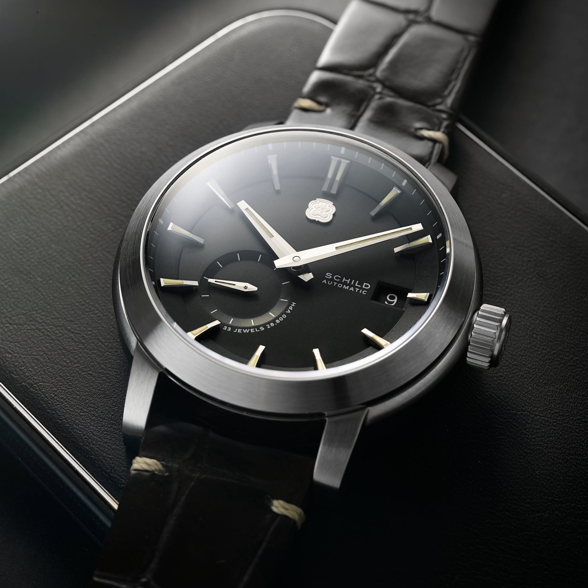 SCHILD Schild Heinrich Micro Rotor Automatic Limited Edition Aura Black Men's Watch SC-1017-11