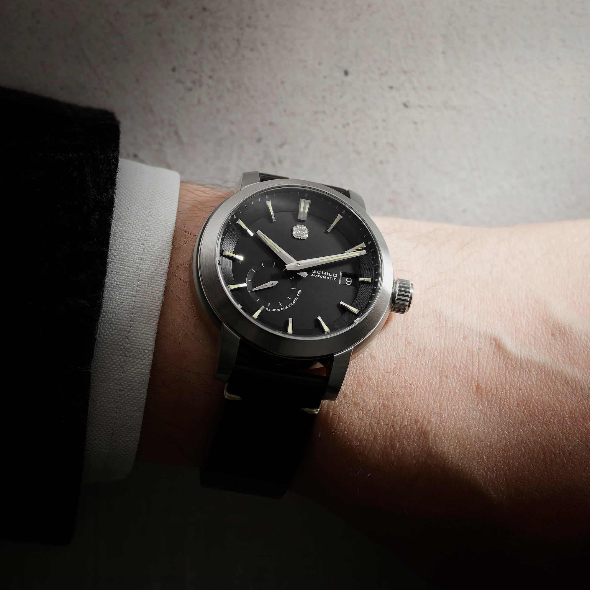 SCHILD Schild Heinrich Micro Rotor Automatic Limited Edition Aura Black Men's Watch SC-1017-11